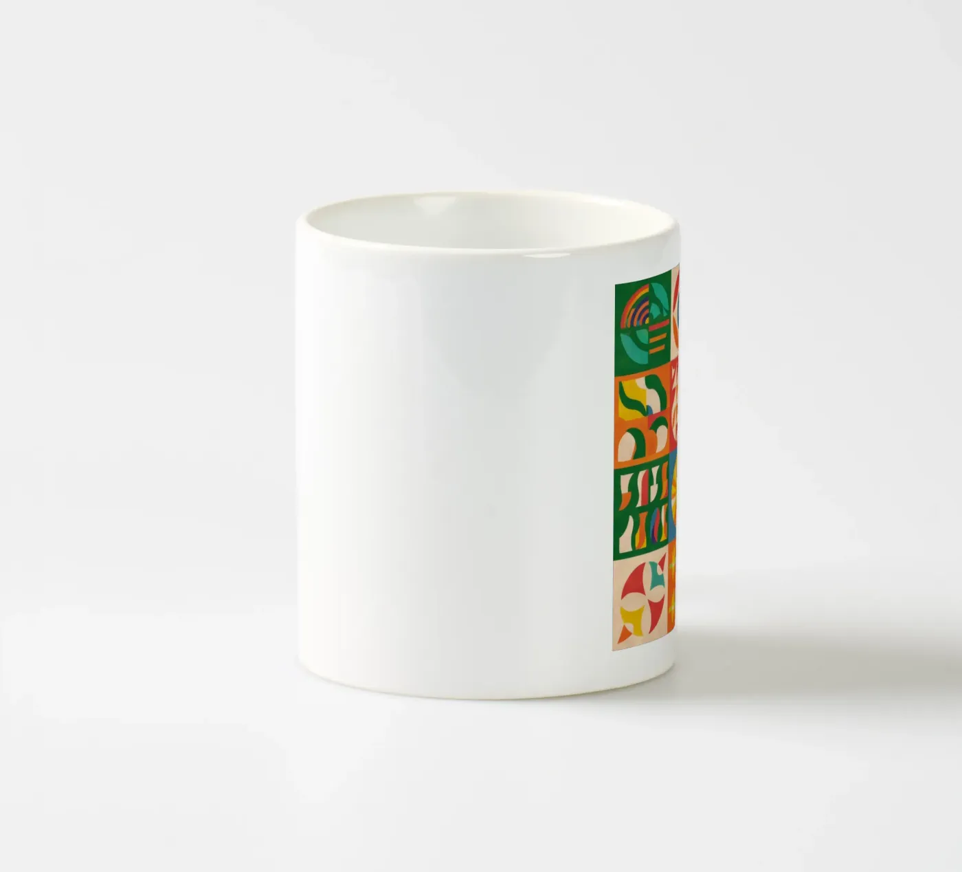 Folkloric Quilt Pattern ceramic mug by Sky Velour