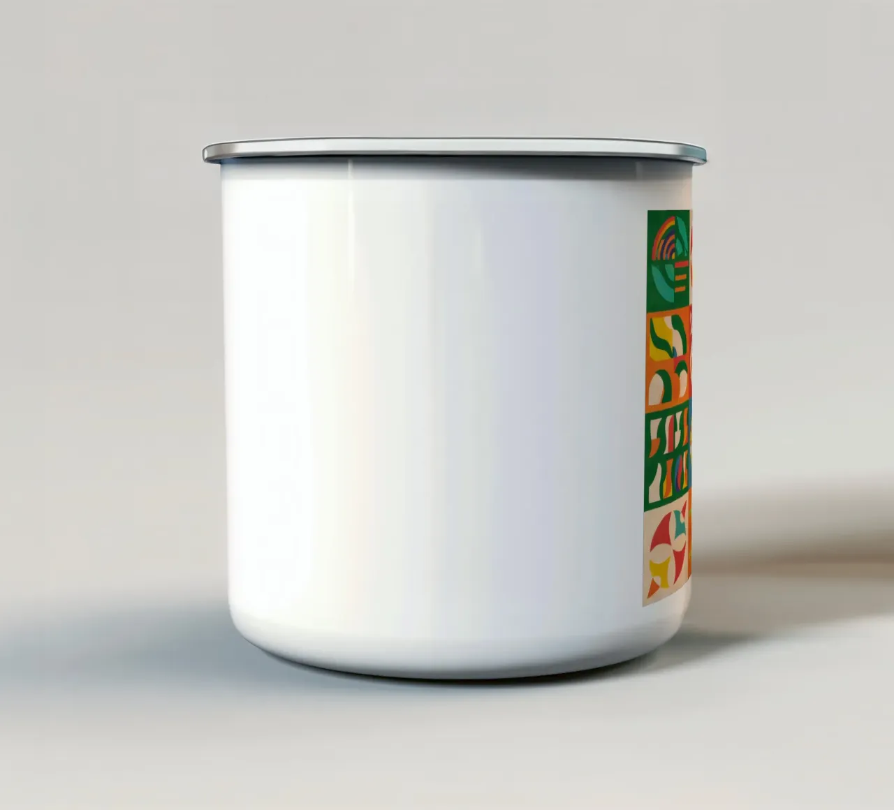 Schema di trapunta folcloristica tazza in smalto da Sky Velour