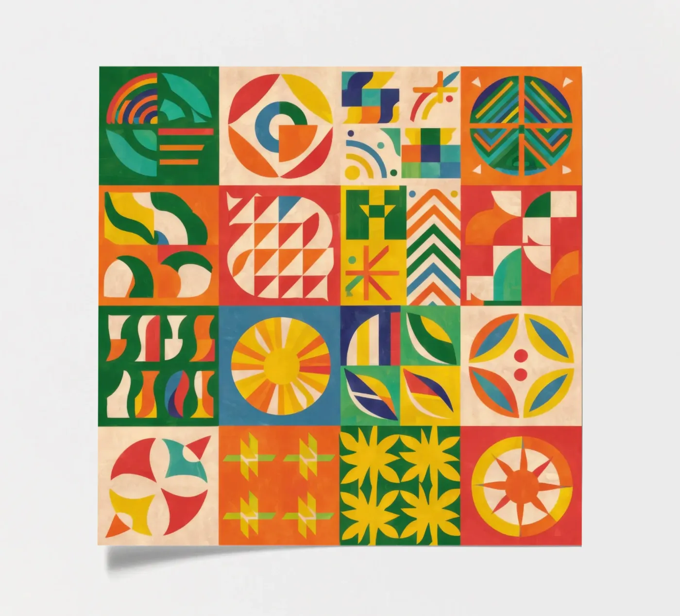 Folkloric Quilt Pattern sticker sheet by Sky Velour