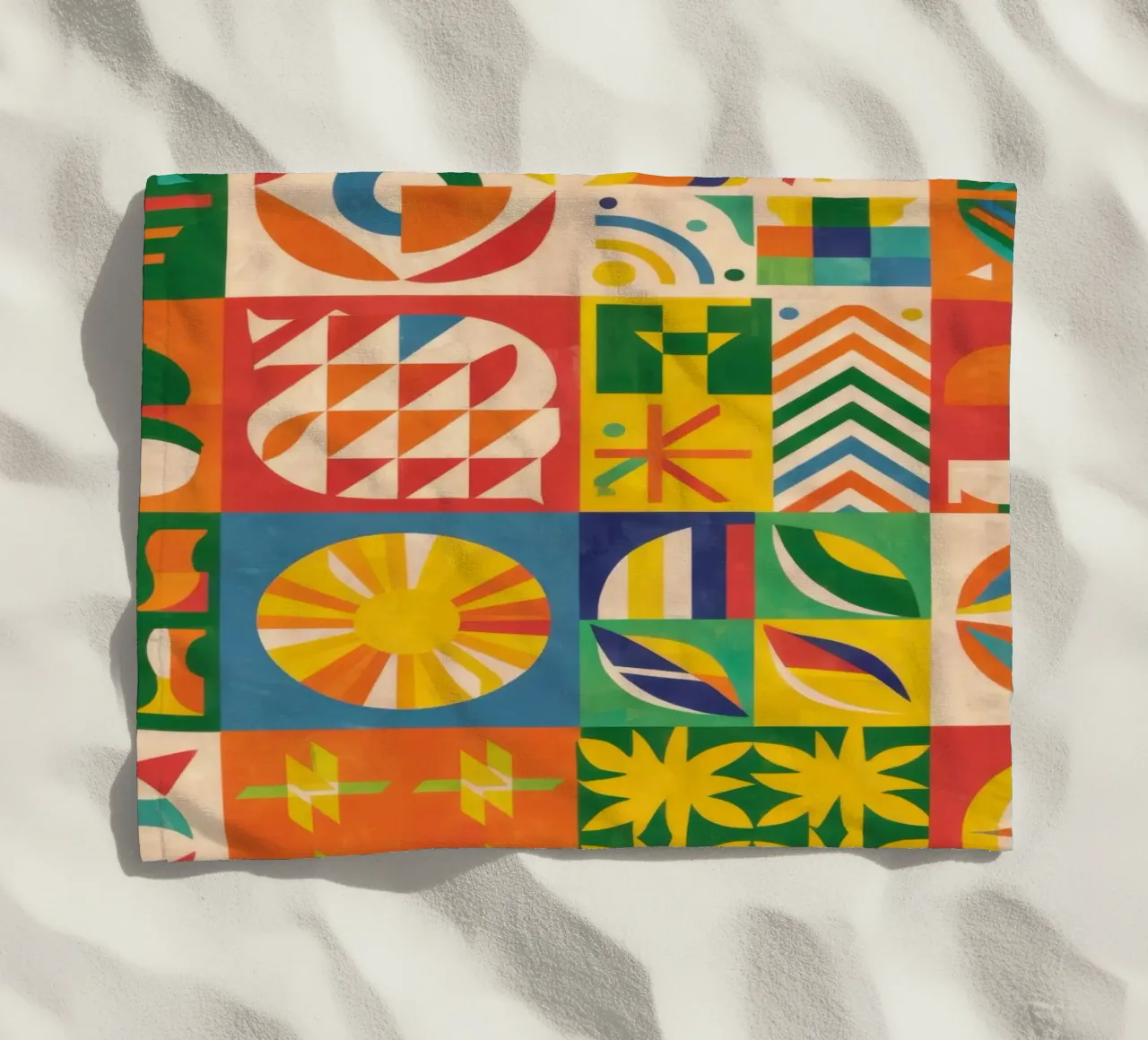 Schema di trapunta folcloristica telo mare da Sky Velour