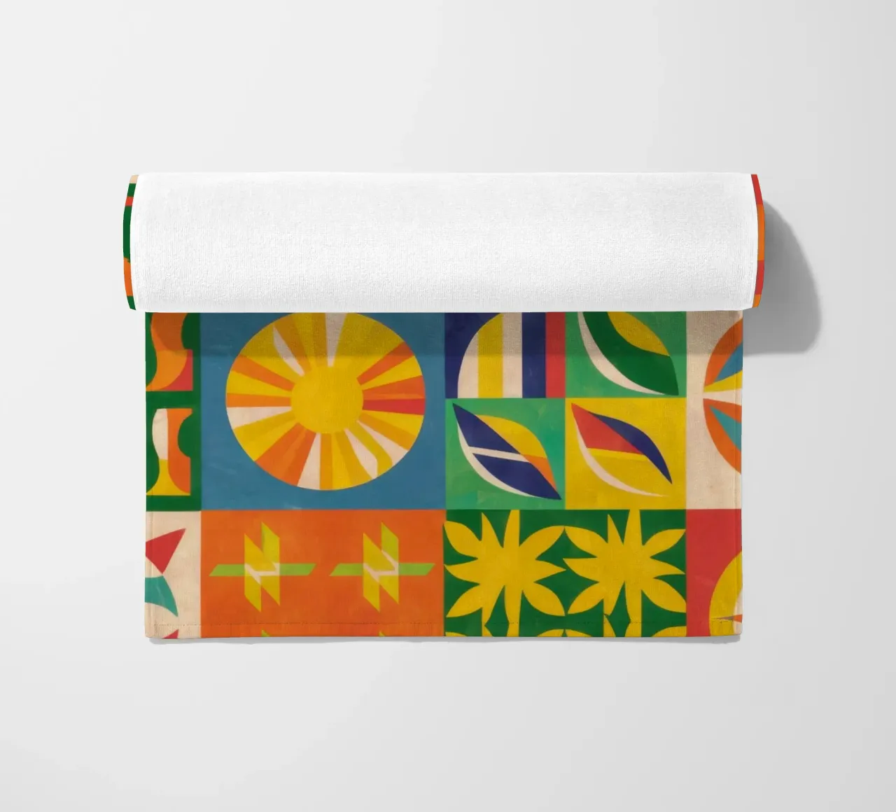 Schema di trapunta folcloristica telo mare da Sky Velour