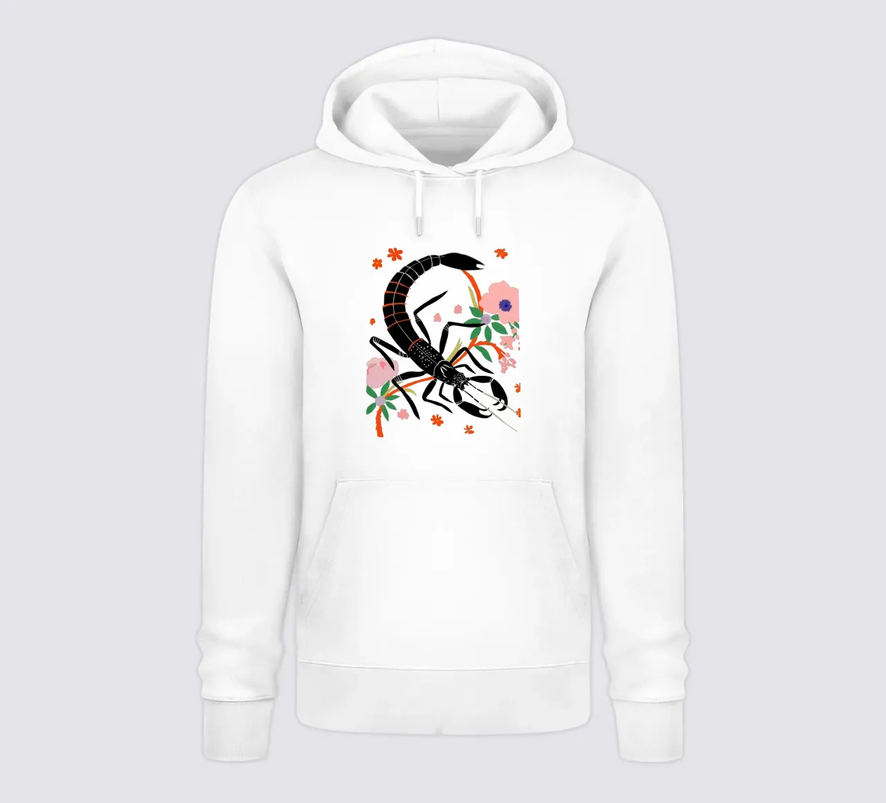 Adesivo e abbigliamento Scorpio felpa con cappuccio da ArtsySesta