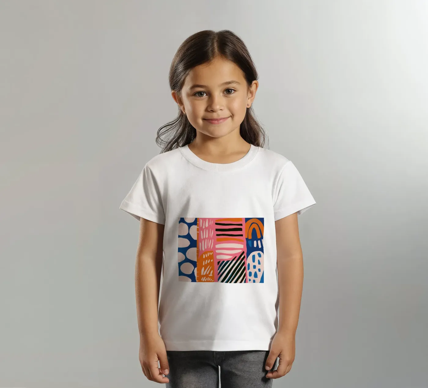 Abstract Rainbow Scribble t-shirt bambini da Sky Velour