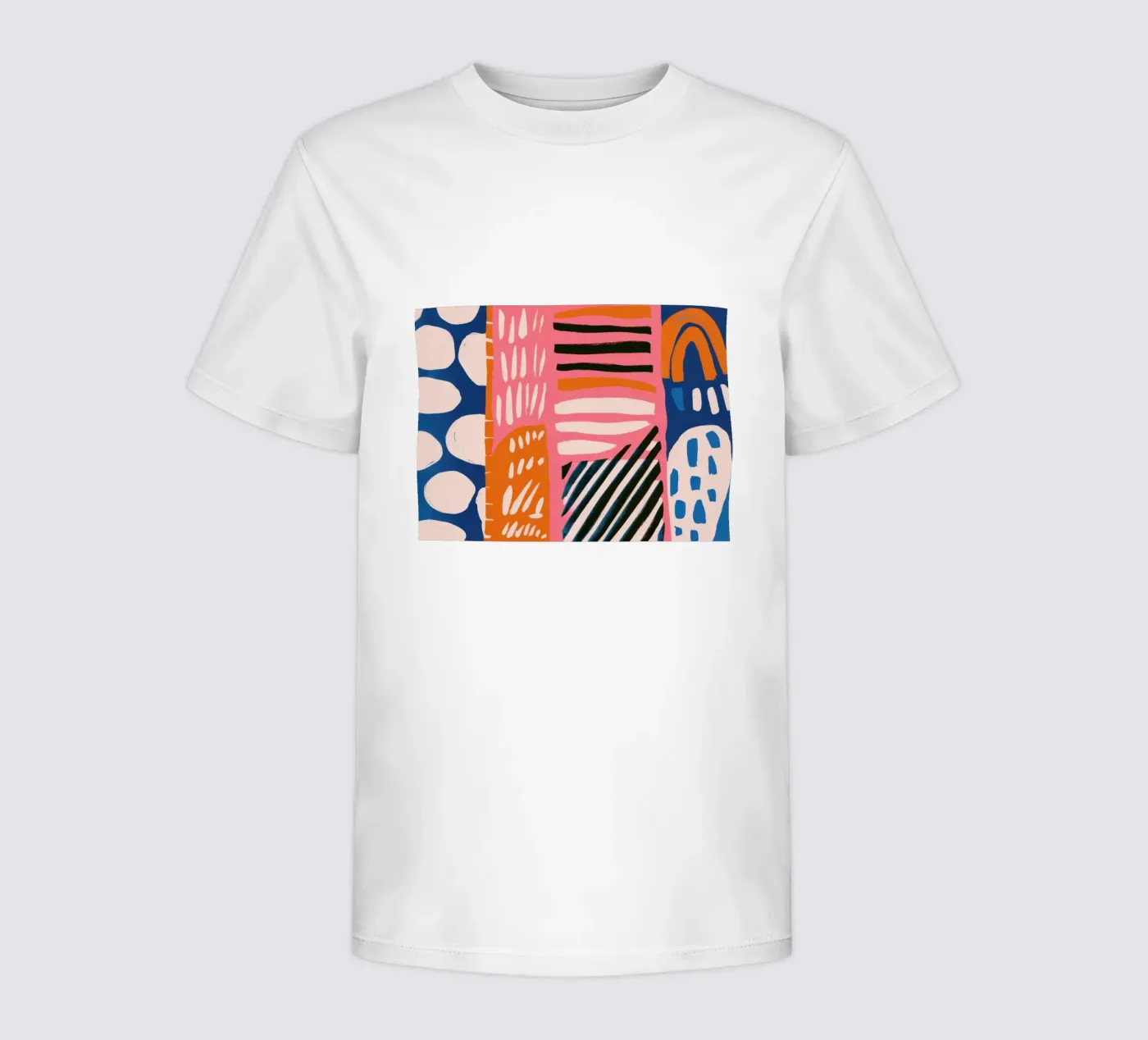 Abstract Rainbow Scribble kids t-shirt by Sky Velour