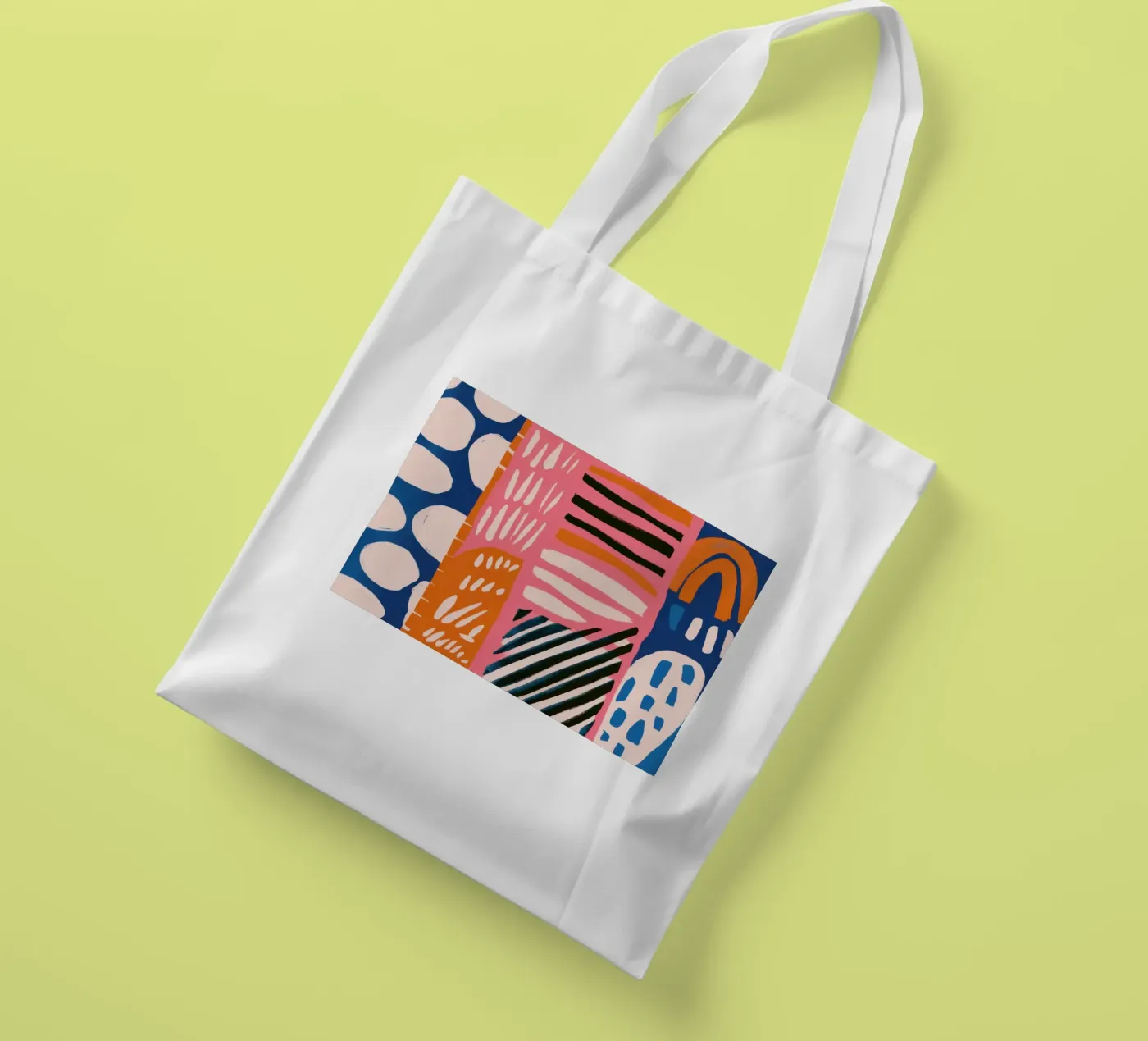 Abstract Rainbow Scribble tote bag by Sky Velour