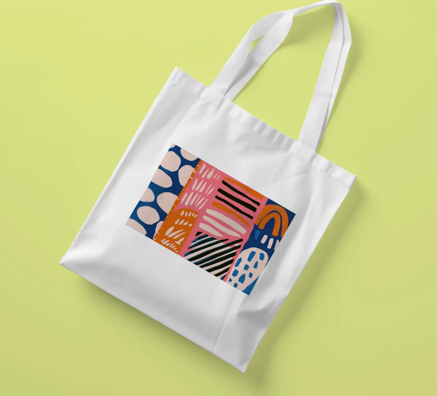 Abstract Rainbow Scribble tote bag by Sky Velour