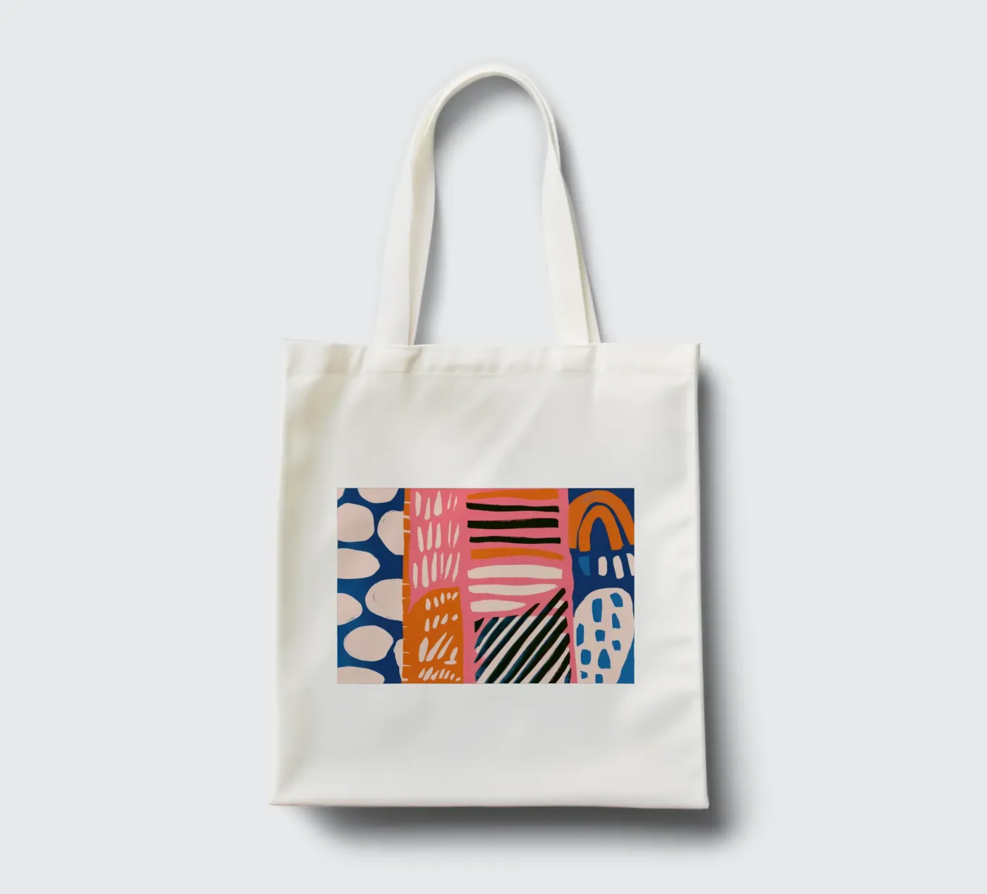 Abstract Rainbow Scribble tote bag by Sky Velour