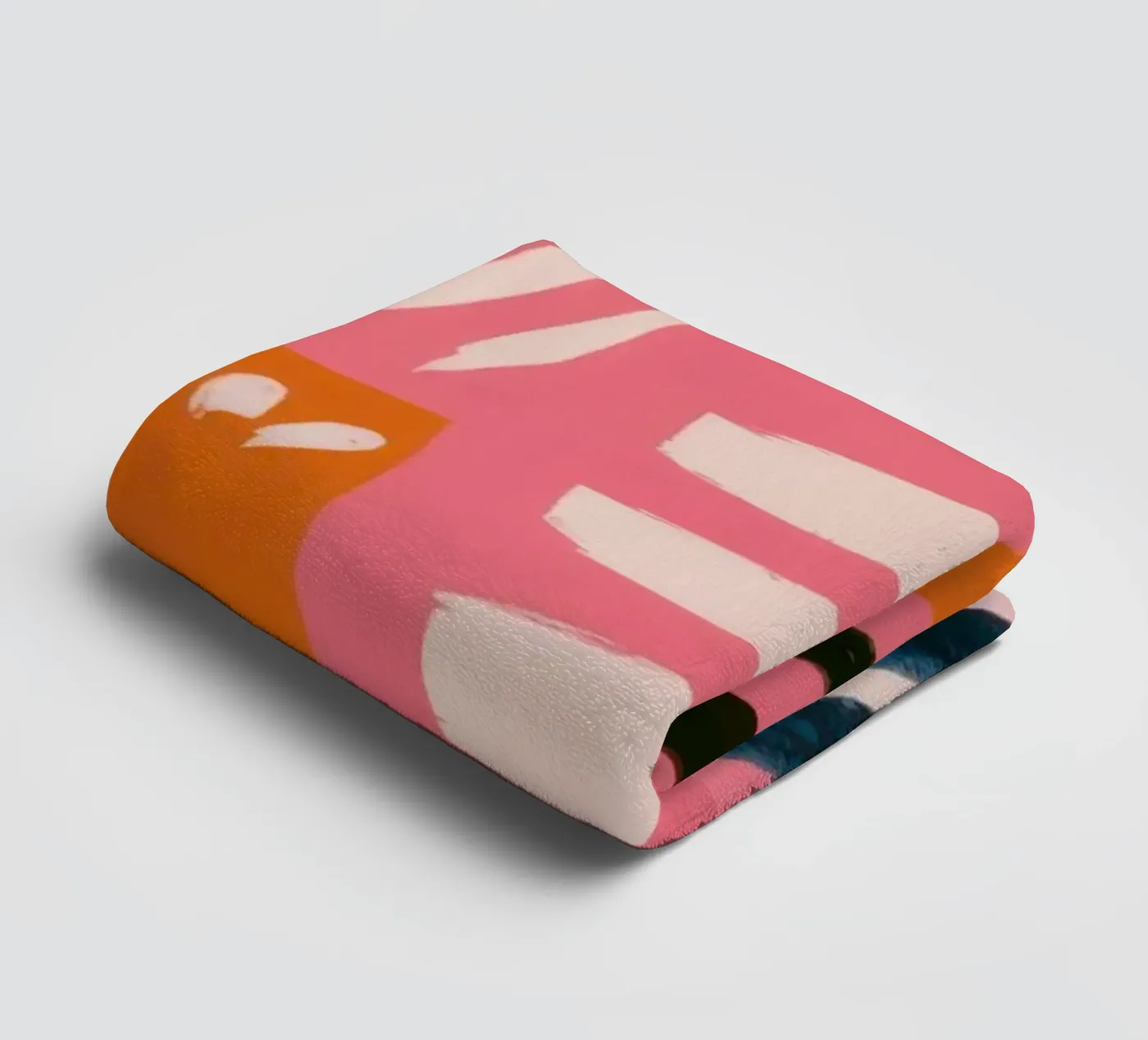 Abstract Rainbow Scribble towel by Sky Velour