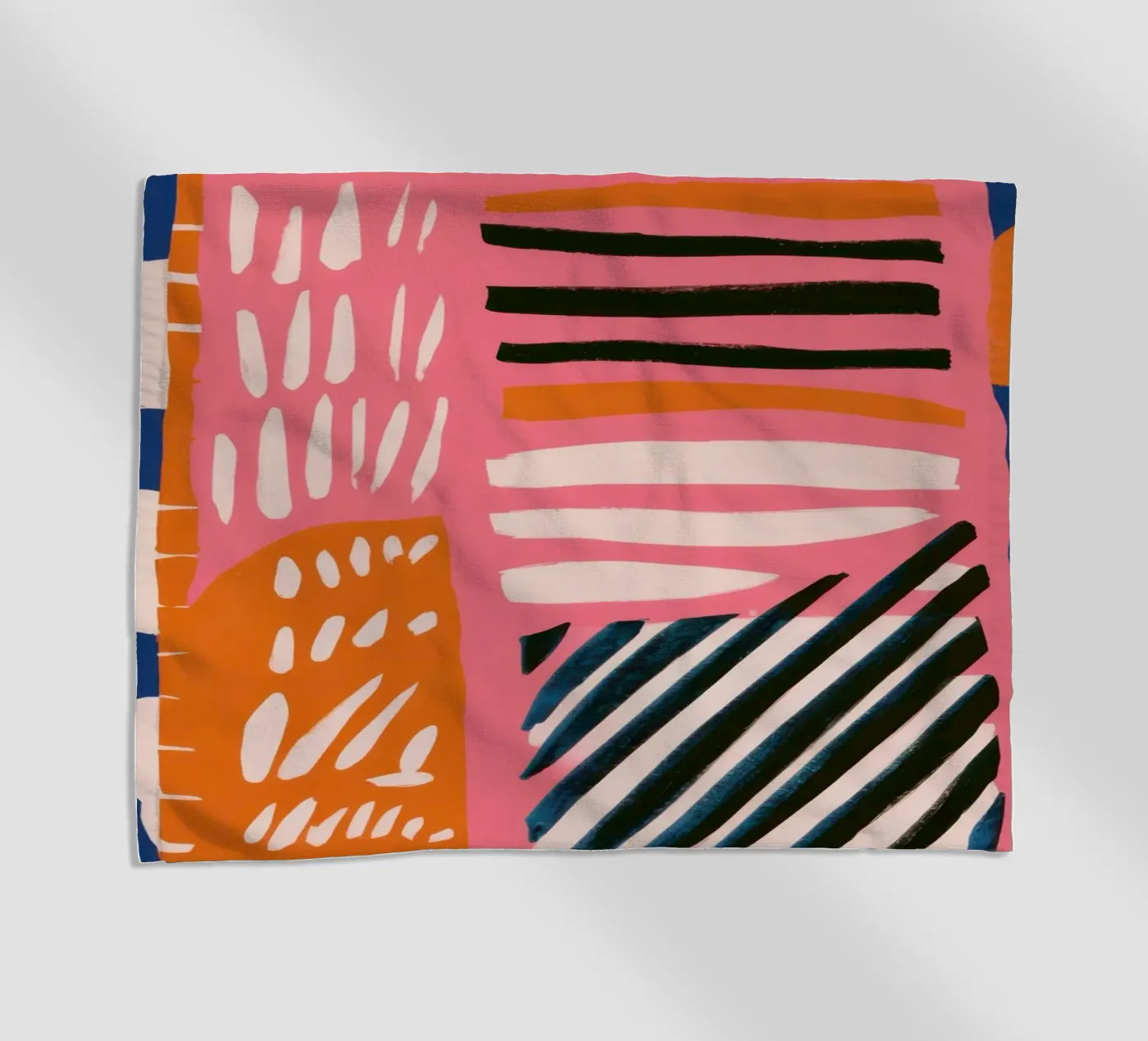 Abstract Rainbow Scribble Strandtuch von Sky Velour