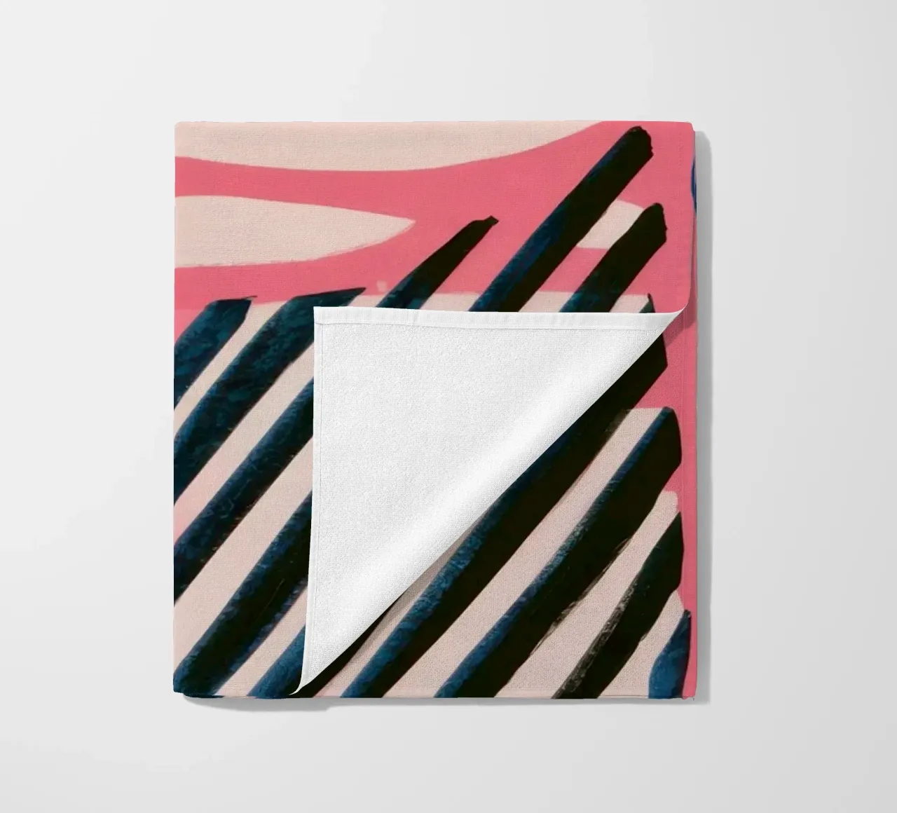 Abstract Regenboog Krabbel strandhanddoek van Sky Velour