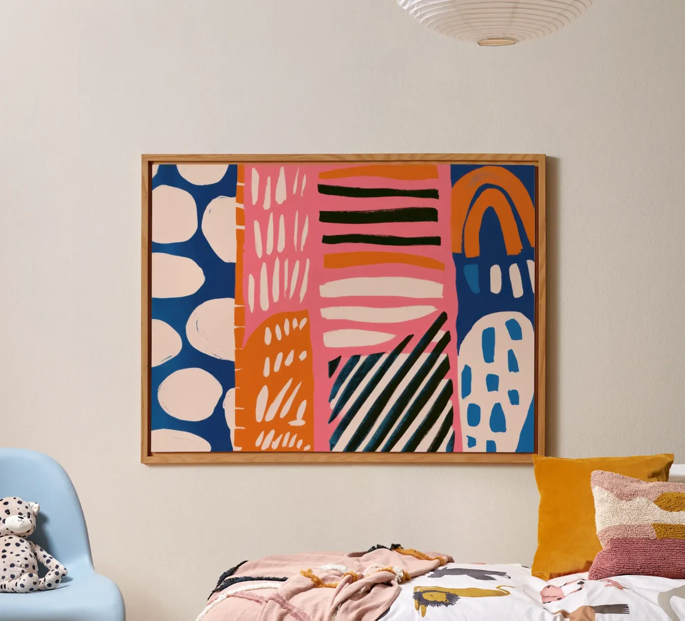 Scarabocchio astratto arcobaleno pannello forex da Sky Velour