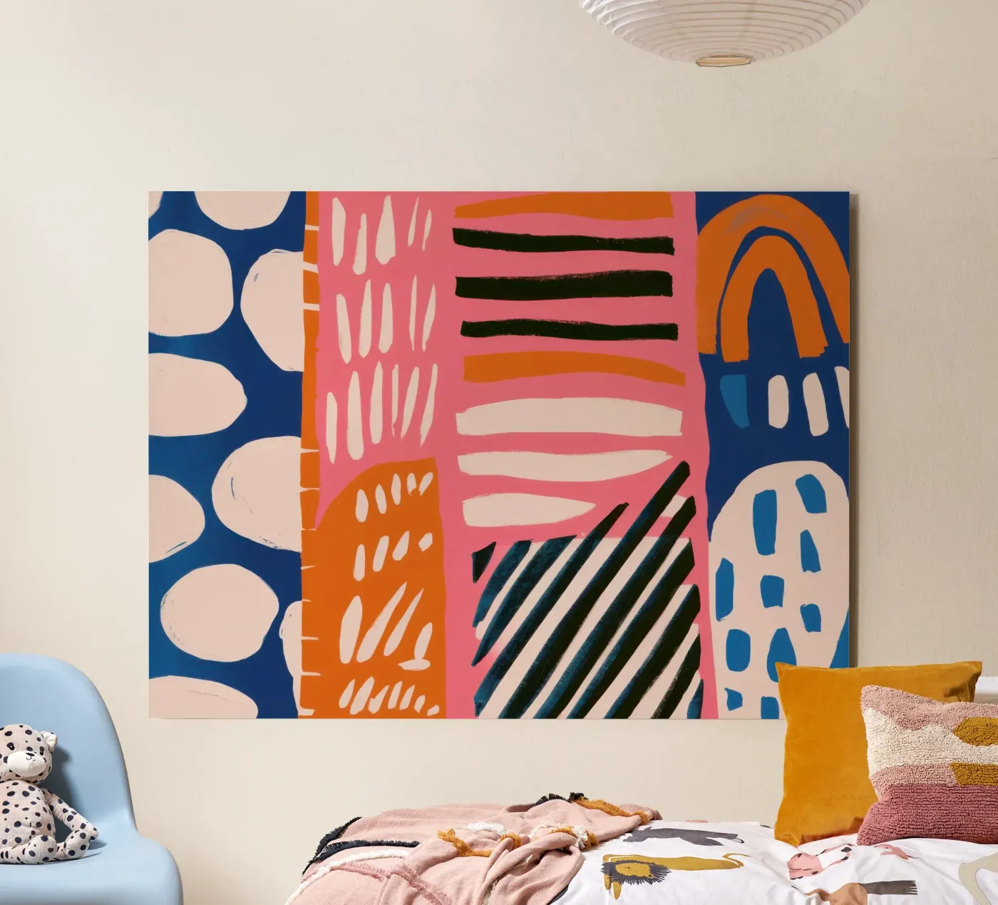 Scarabocchio astratto arcobaleno pannello forex da Sky Velour