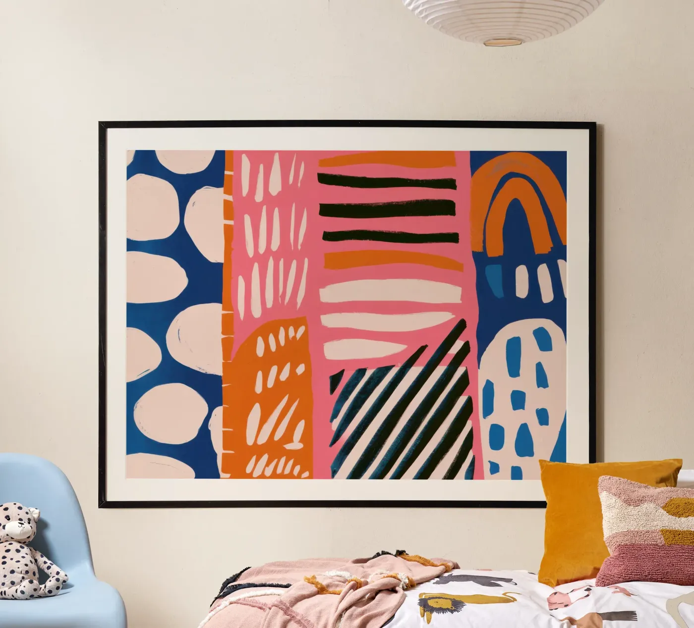 Abstract Rainbow Scribble poster da Sky Velour