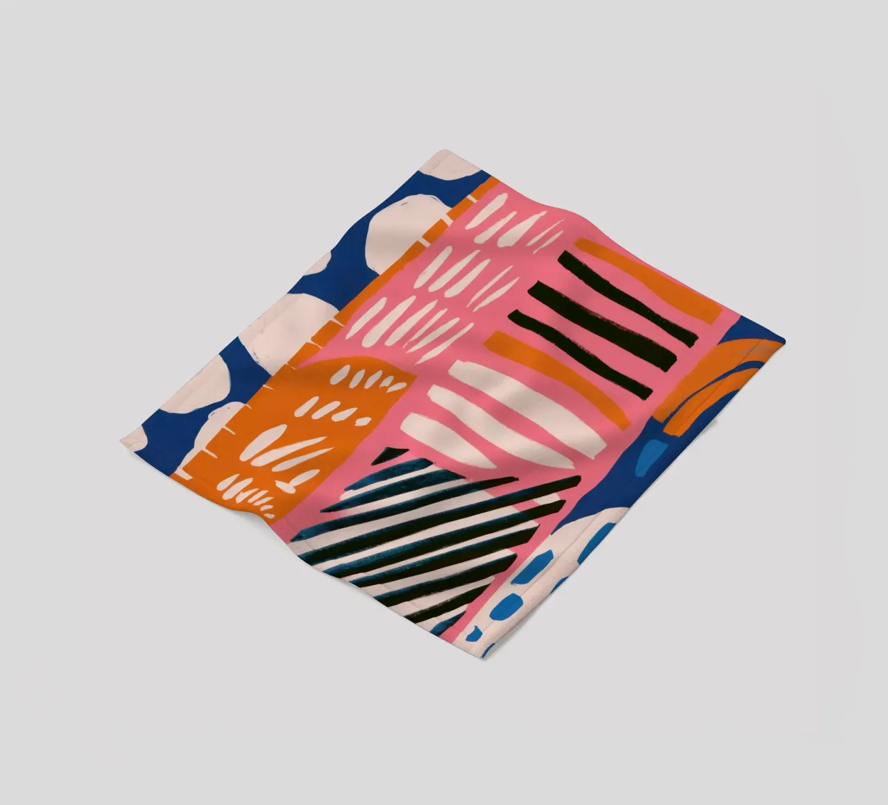 Abstrakte Regenbogen-Kritzelei Fleecedecke von Sky Velour