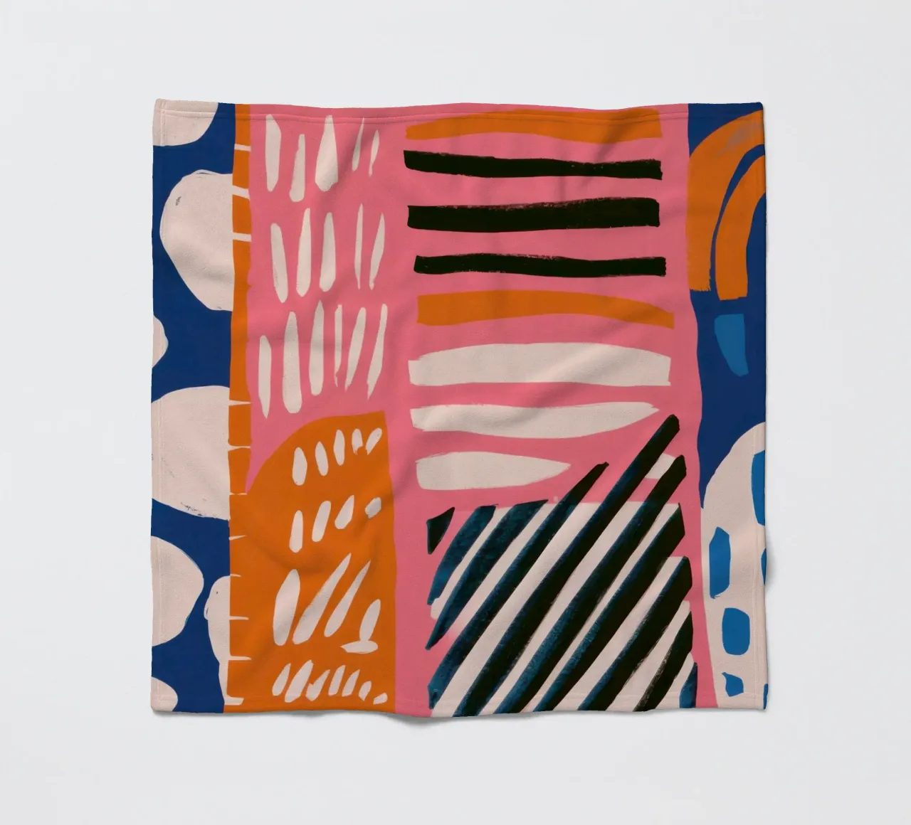 Abstrakte Regenbogen-Kritzelei Fleecedecke von Sky Velour