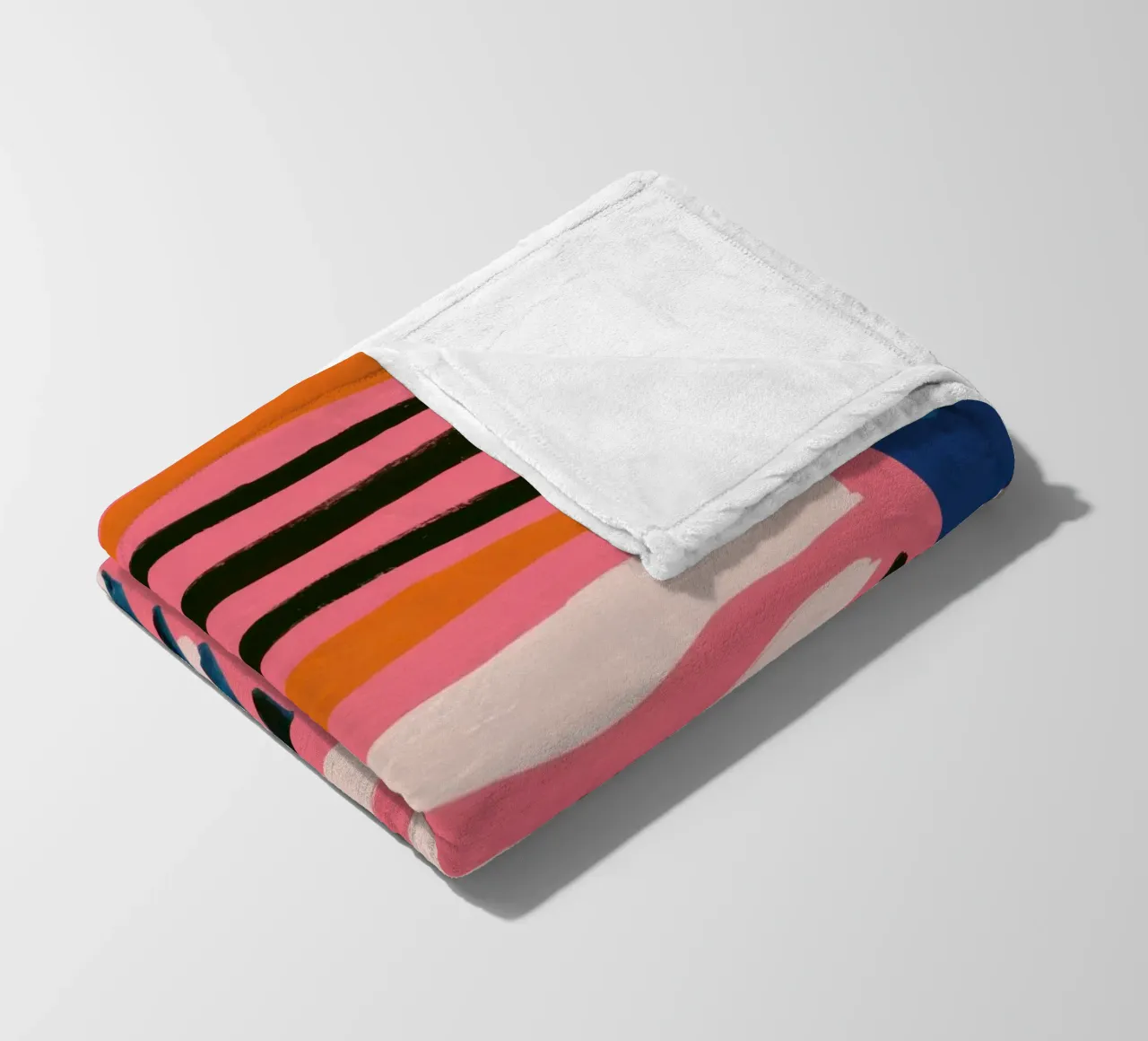 Abstrakte Regenbogen-Kritzelei Fleecedecke von Sky Velour