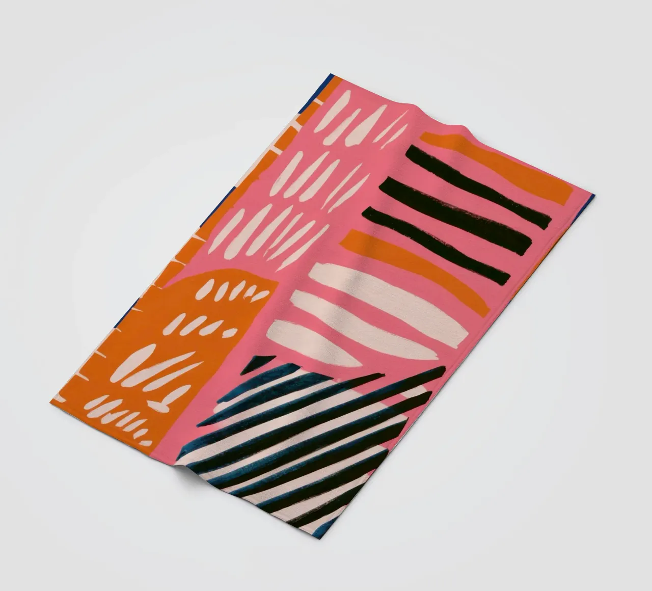 Abstrakte Regenbogen-Kritzelei Fleecedecke von Sky Velour