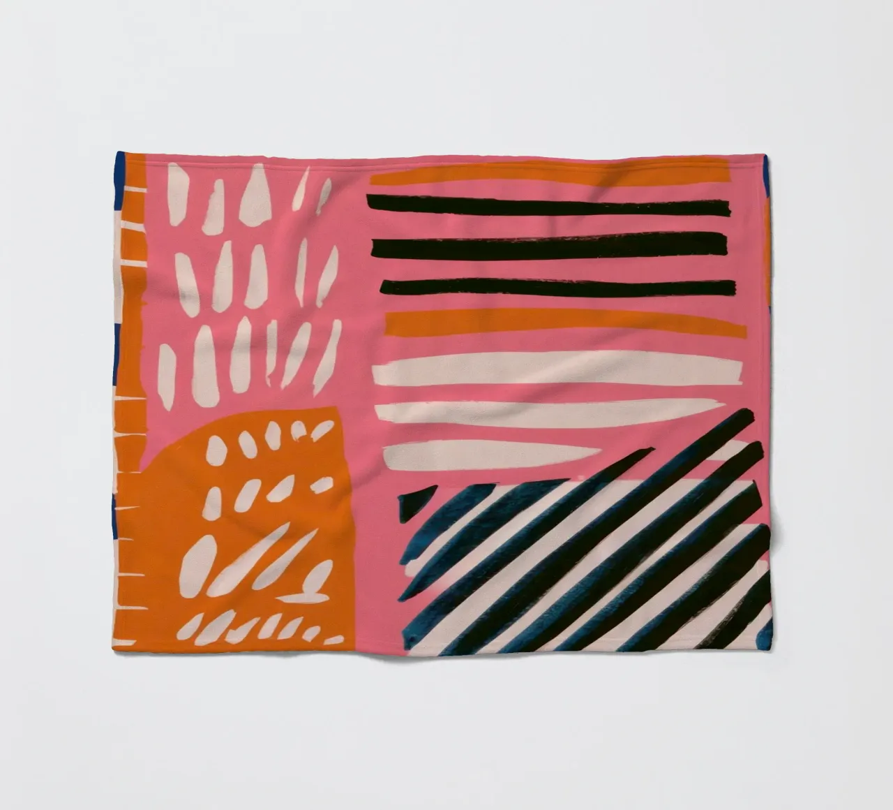 Abstrakte Regenbogen-Kritzelei Fleecedecke von Sky Velour