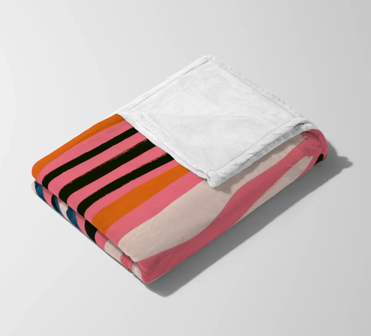 Abstrakte Regenbogen-Kritzelei Fleecedecke von Sky Velour