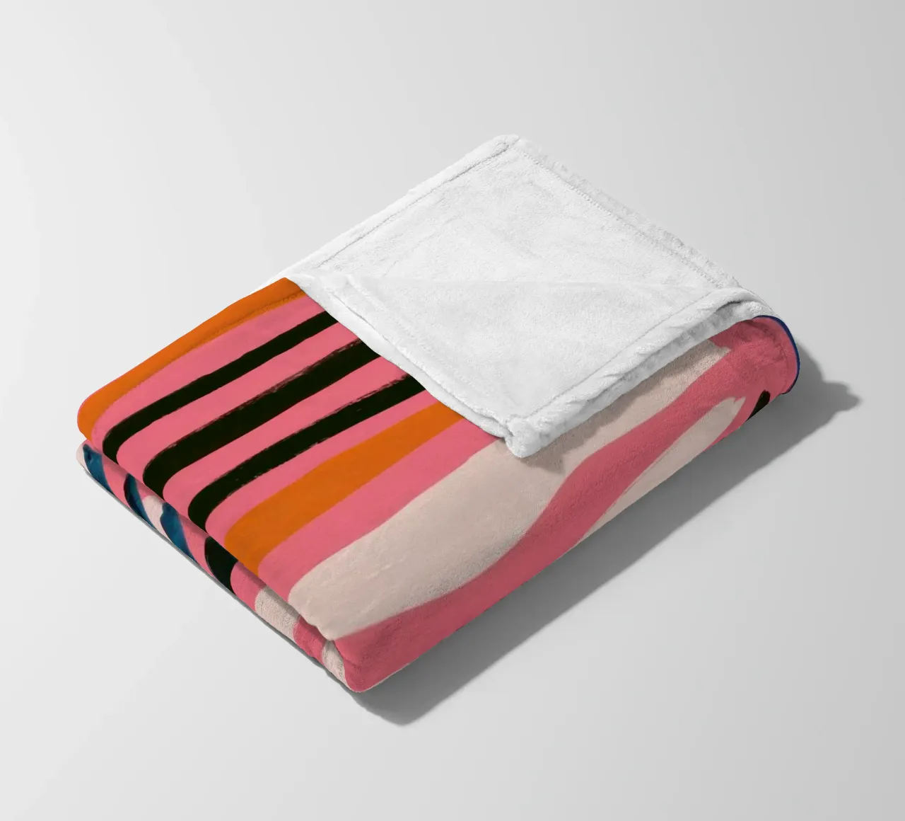 Abstrakte Regenbogen-Kritzelei Fleecedecke von Sky Velour