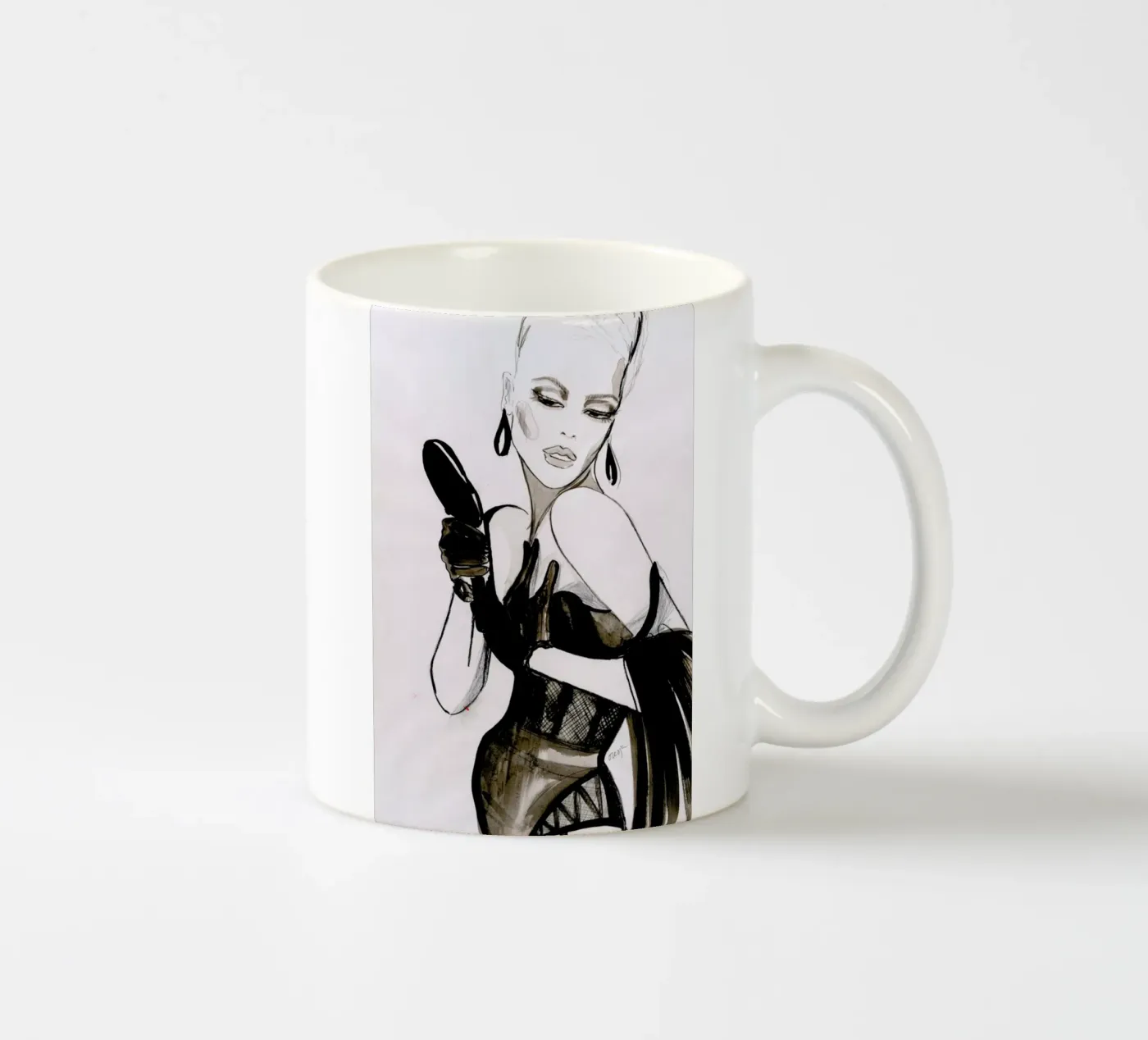 Vanity ceramic mug by Olesja Hännikäinen