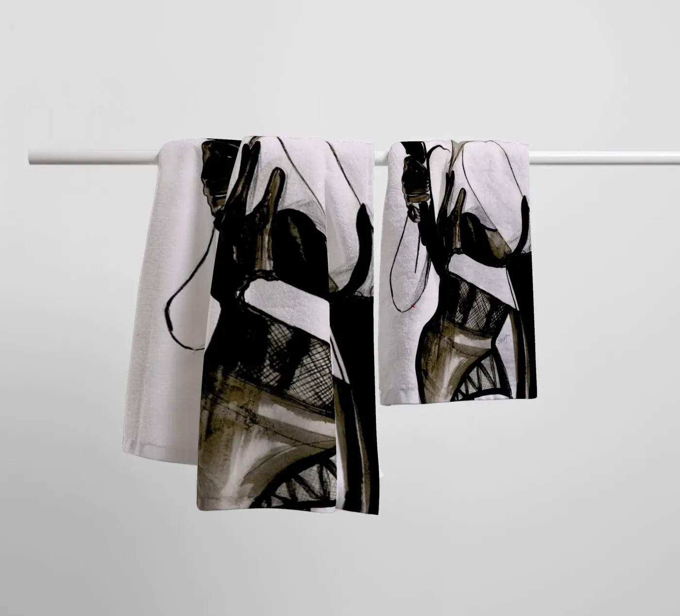 Vanity towel by Olesja Hännikäinen