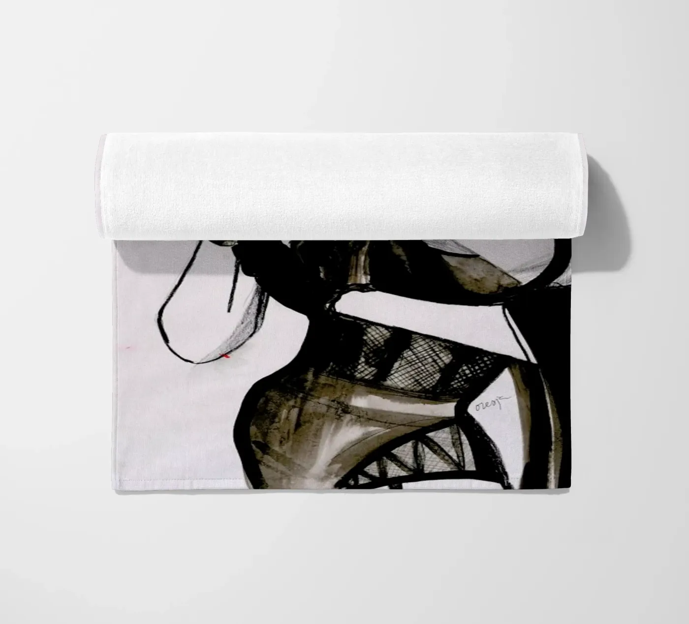 Vanity beach towel by Olesja Hännikäinen