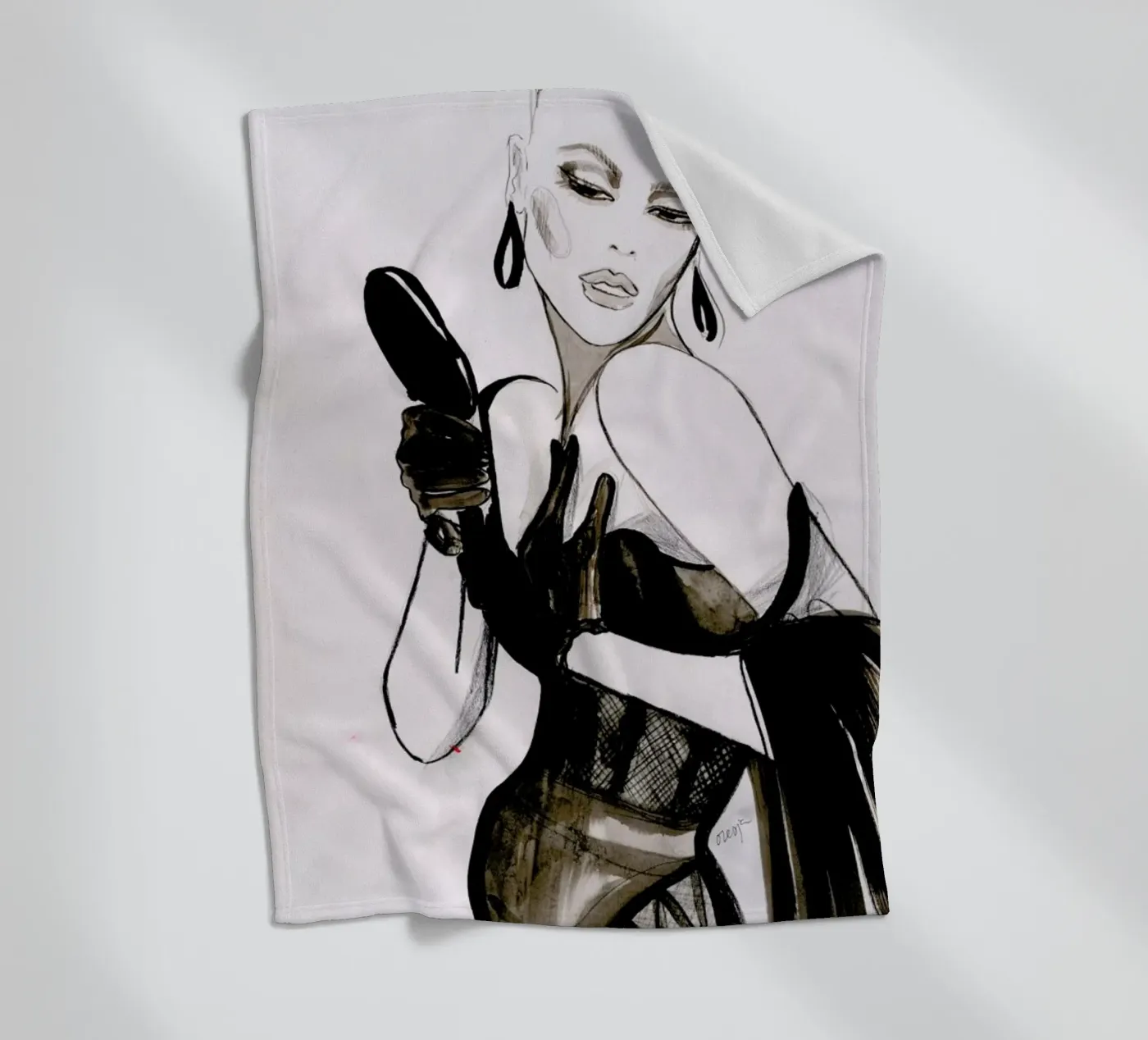 Vanity fleece blanket by Olesja Hännikäinen