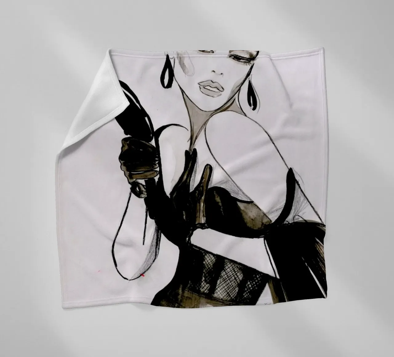 Vanity fleece blanket by Olesja Hännikäinen