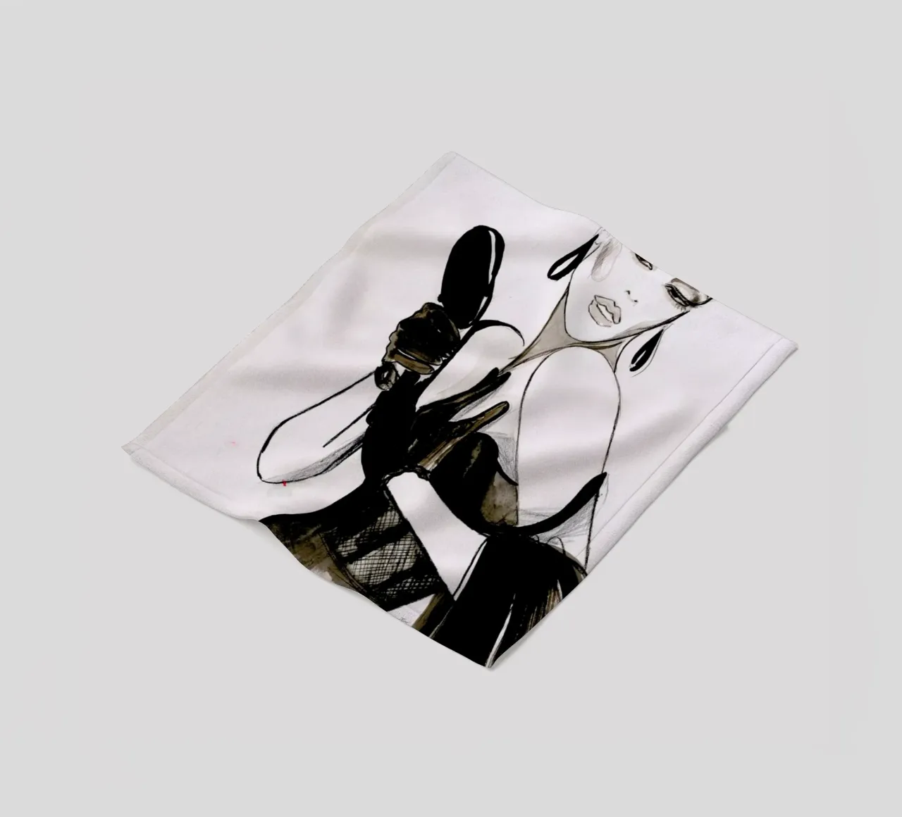 Vanity fleece blanket by Olesja Hännikäinen