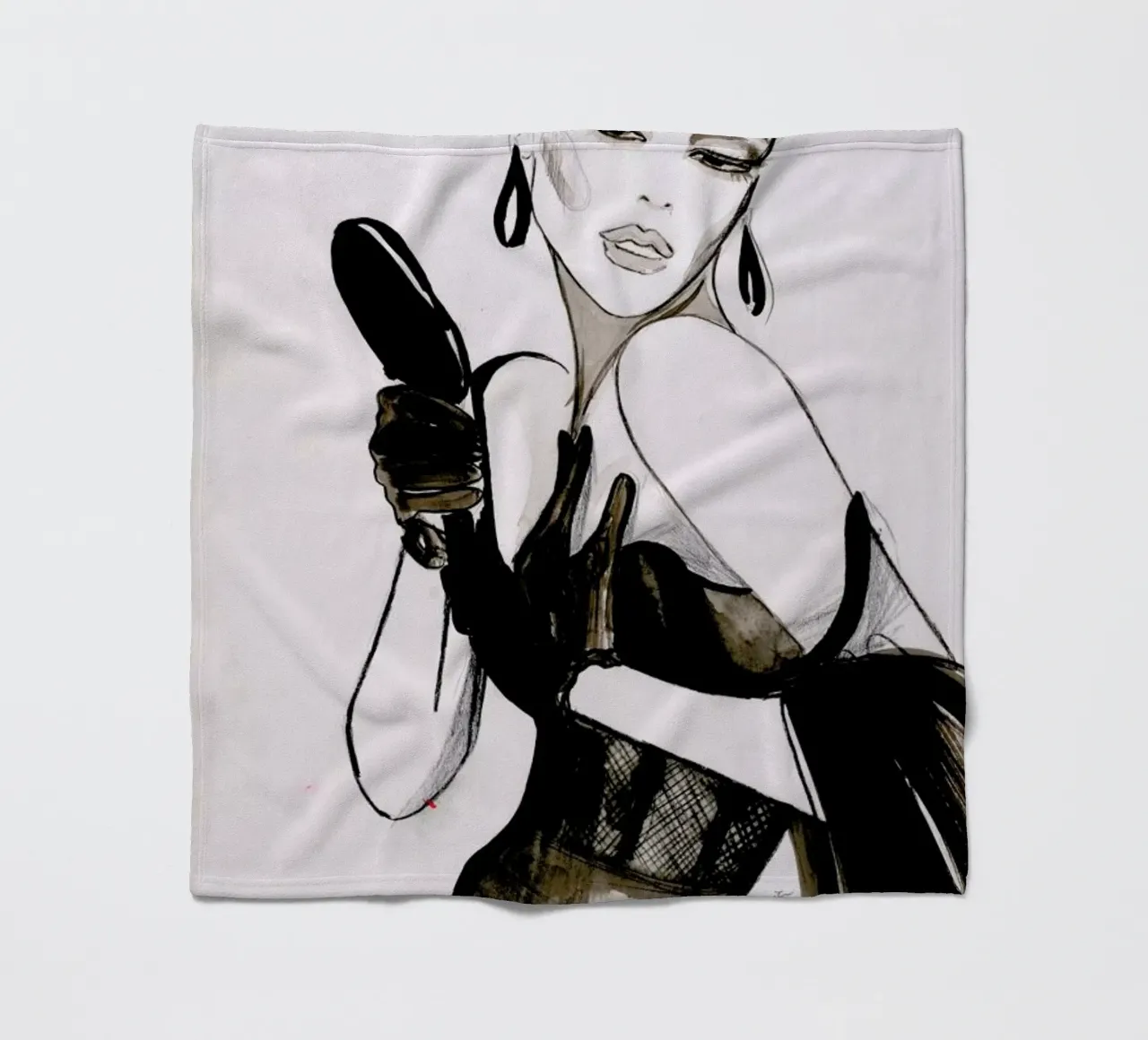 Vanity fleece blanket by Olesja Hännikäinen