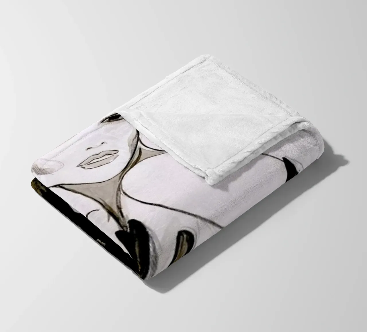 Vanity fleece blanket by Olesja Hännikäinen