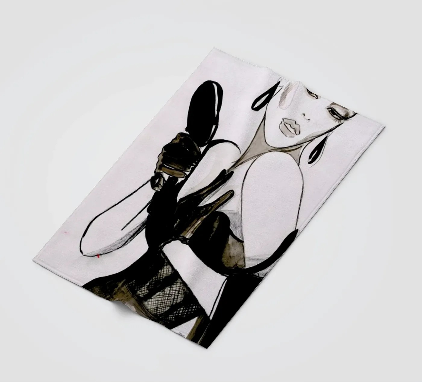 Vanity fleece blanket by Olesja Hännikäinen