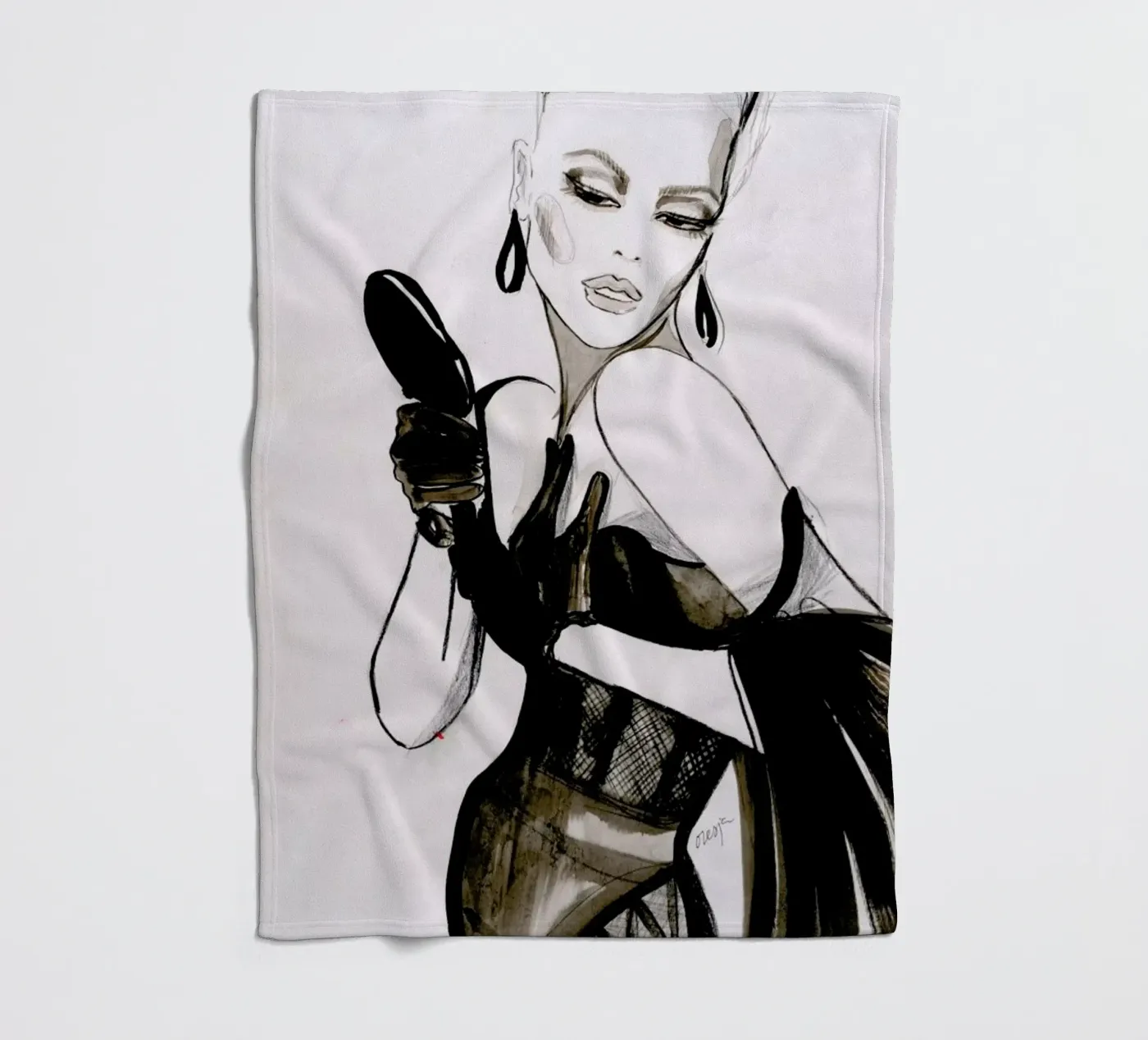 Vanity fleece blanket by Olesja Hännikäinen