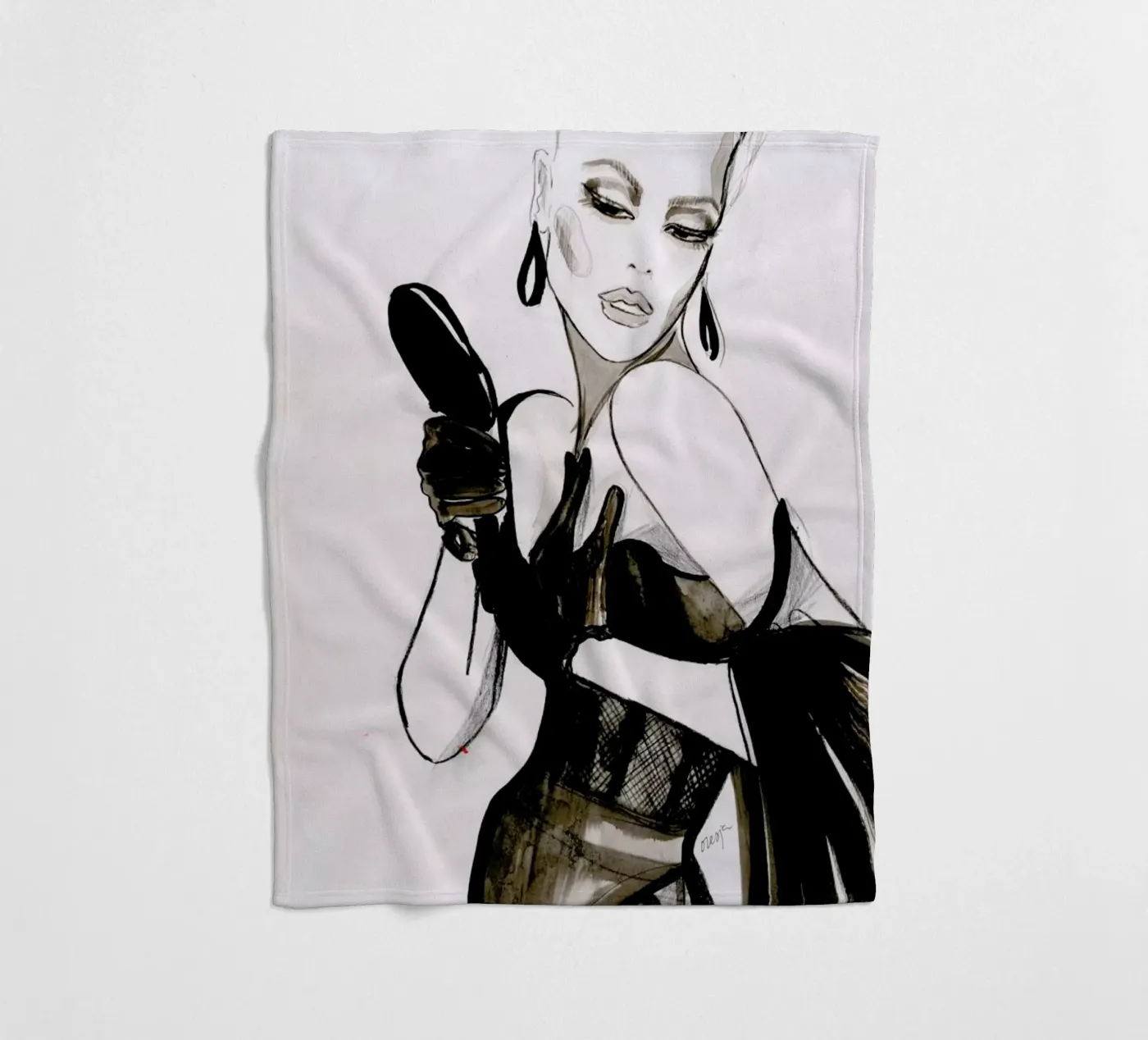 Vanity fleece blanket by Olesja Hännikäinen