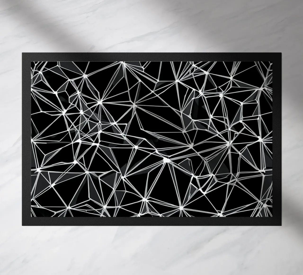 Seamless repeating geometric pattern doormat by uniqe world