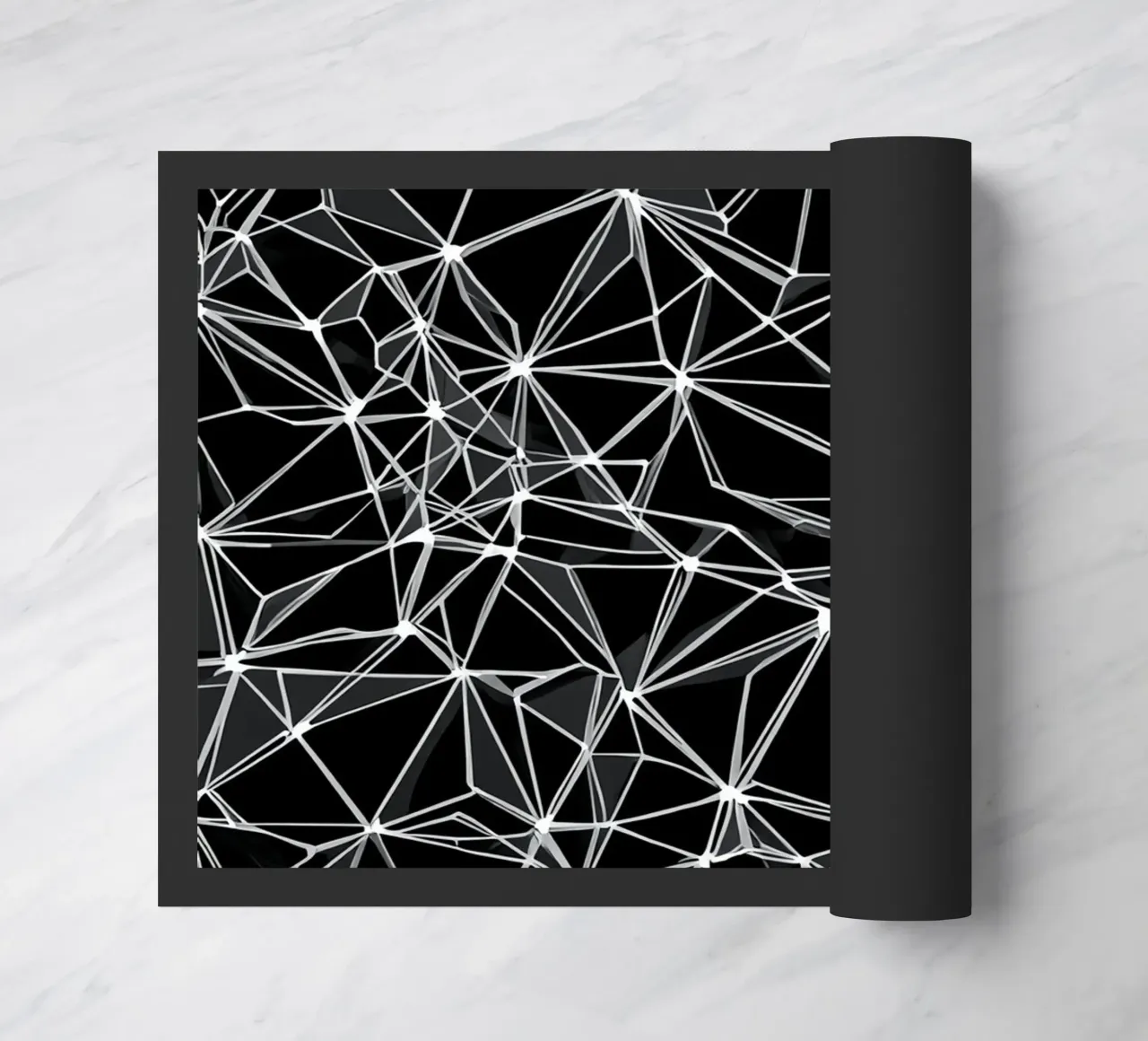 Seamless repeating geometric pattern doormat by uniqe world