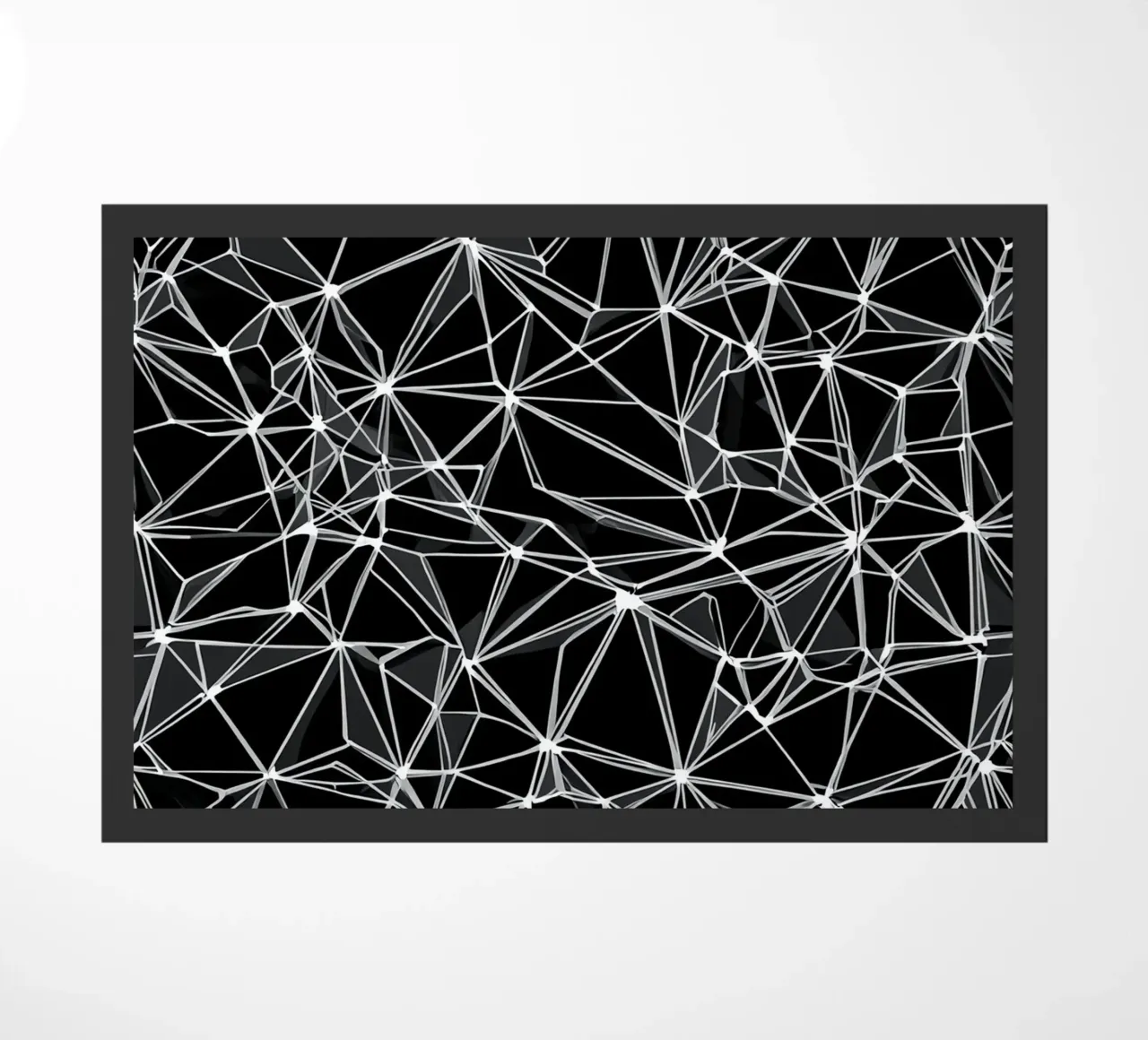 Seamless repeating geometric pattern doormat by uniqe world