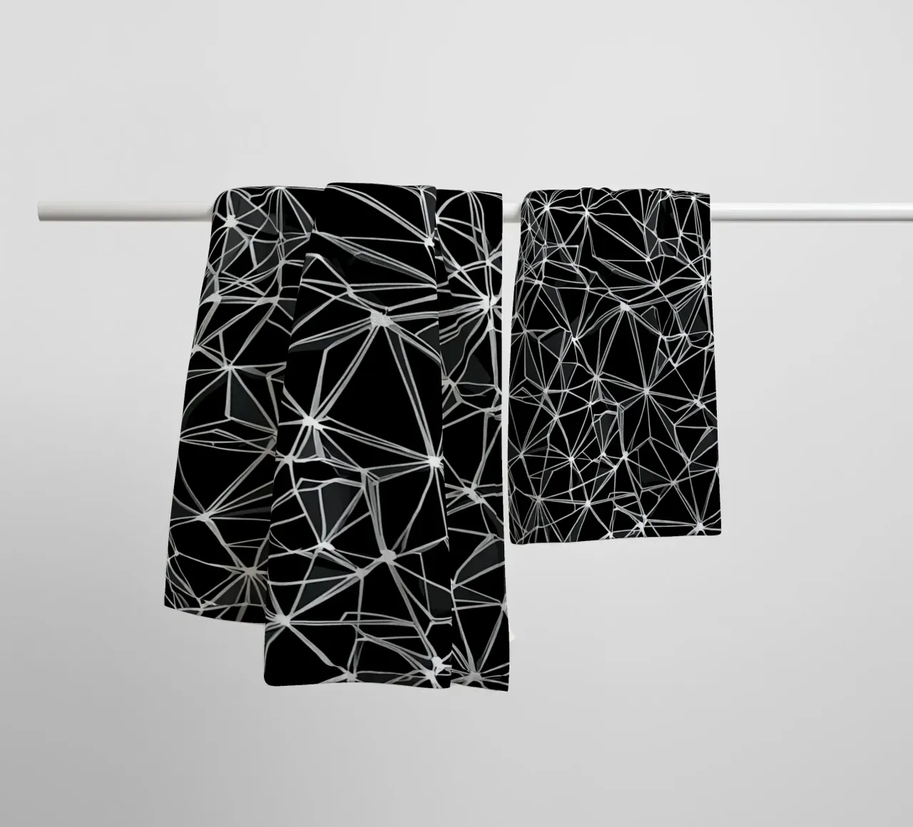 Seamless repeating geometric pattern towel by uniqe world