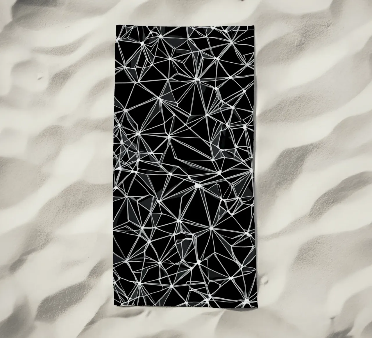 Motivo geometrico ripetuto senza soluzione di continuità telo mare da uniqe world