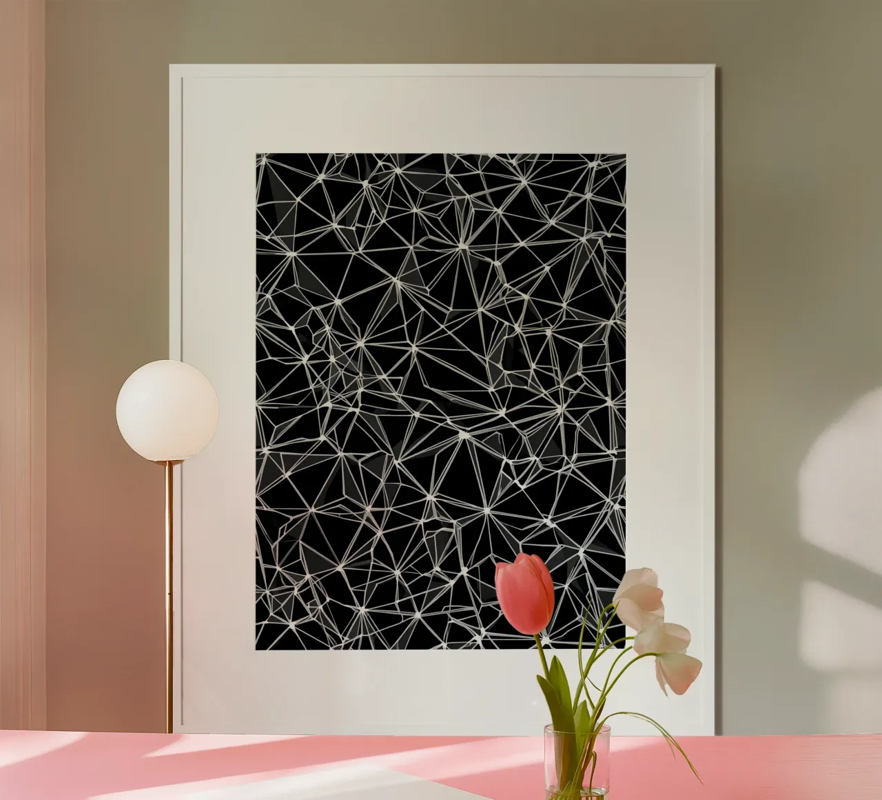 Seamless repeating geometric pattern poster da uniqe world