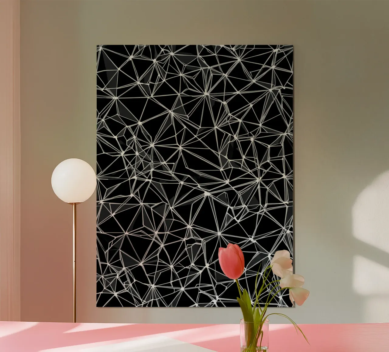 Seamless repeating geometric pattern poster da uniqe world