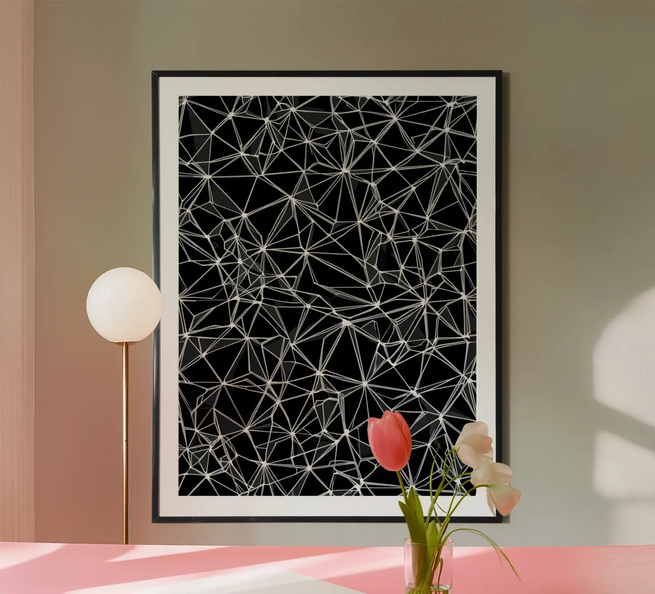 Seamless repeating geometric pattern poster da uniqe world
