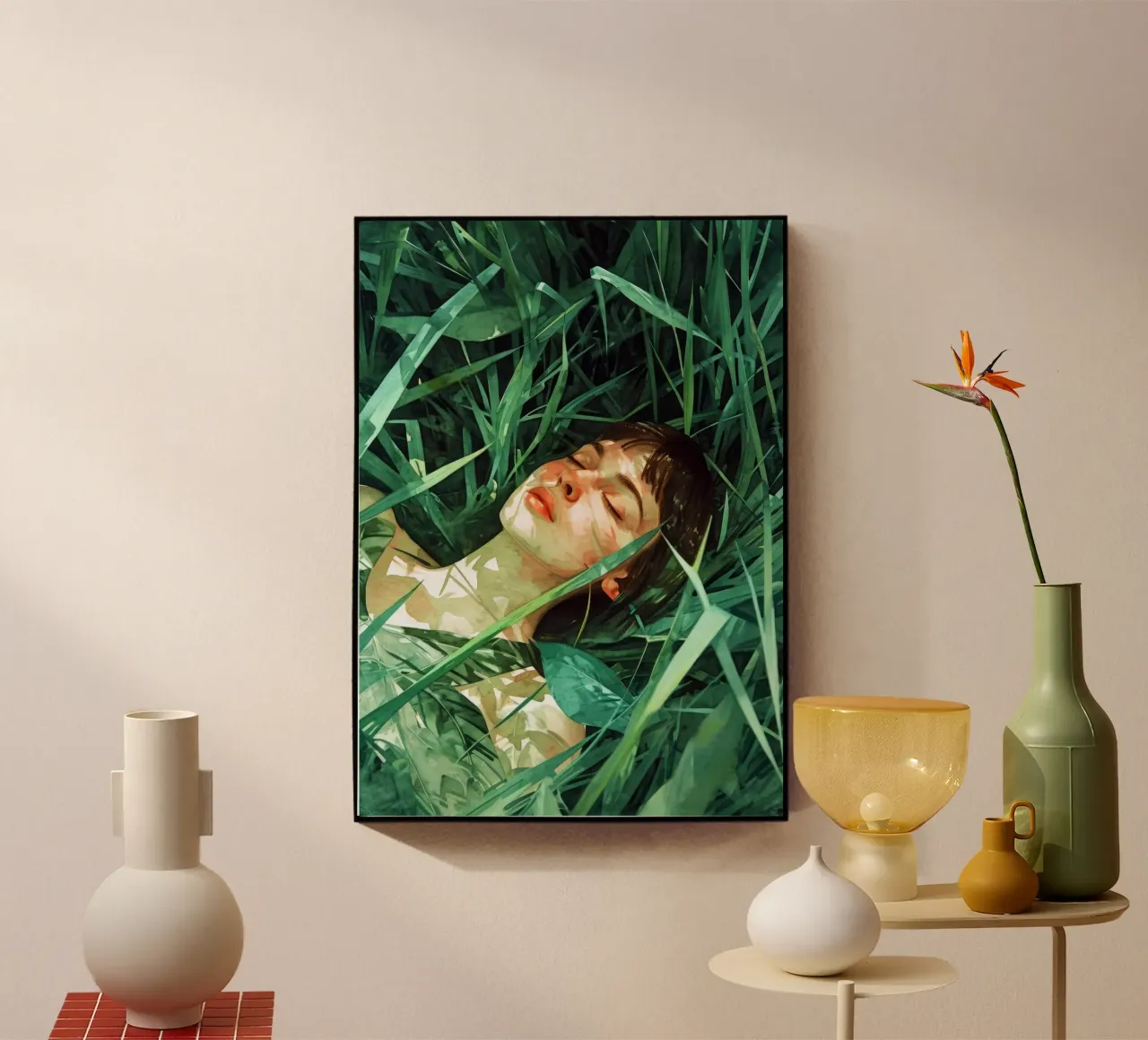 Ritratto di ragazza in relax plexiglass da Justyna Jaszke JBJart