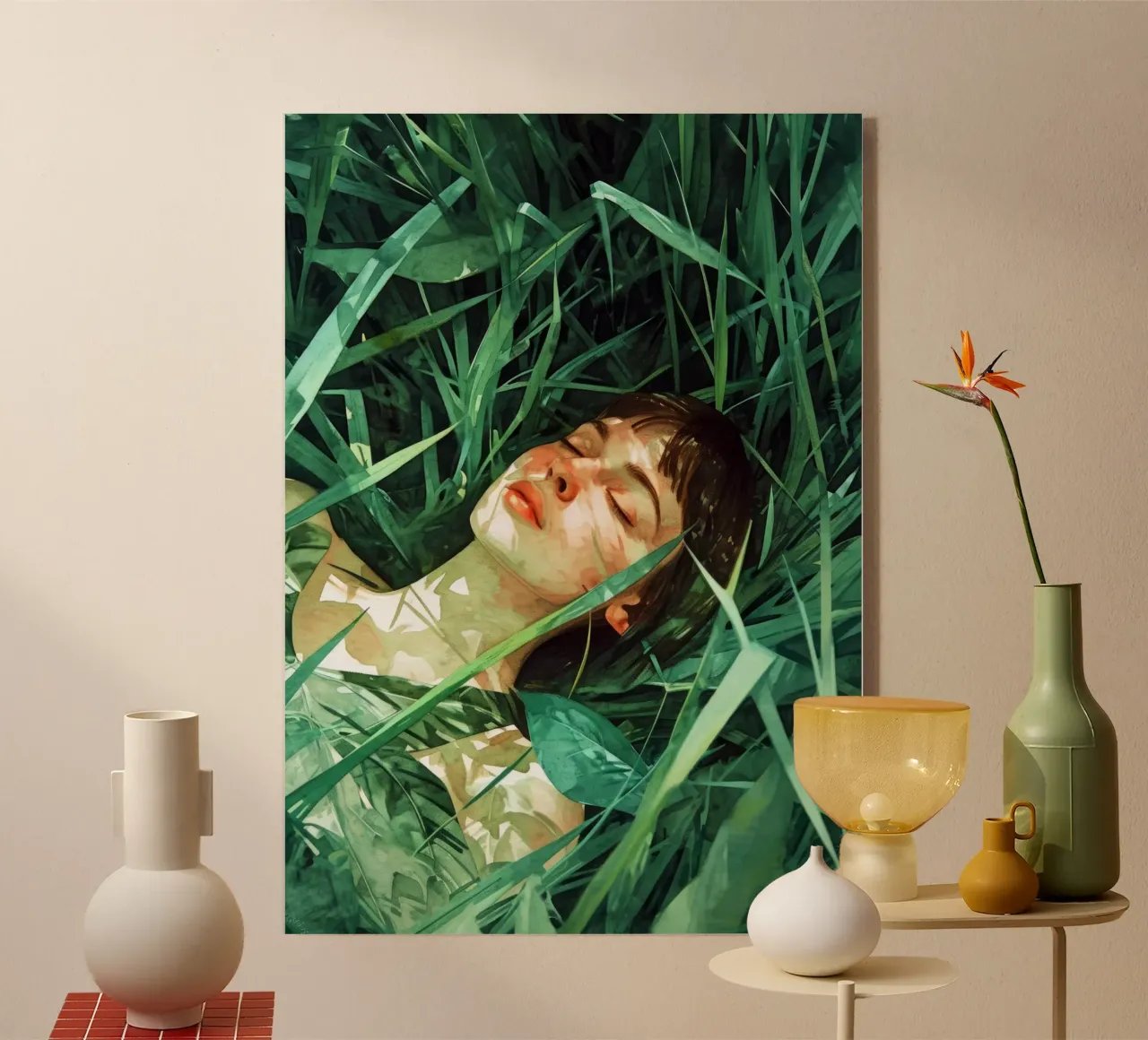 Ritratto di ragazza in relax plexiglass da Justyna Jaszke JBJart