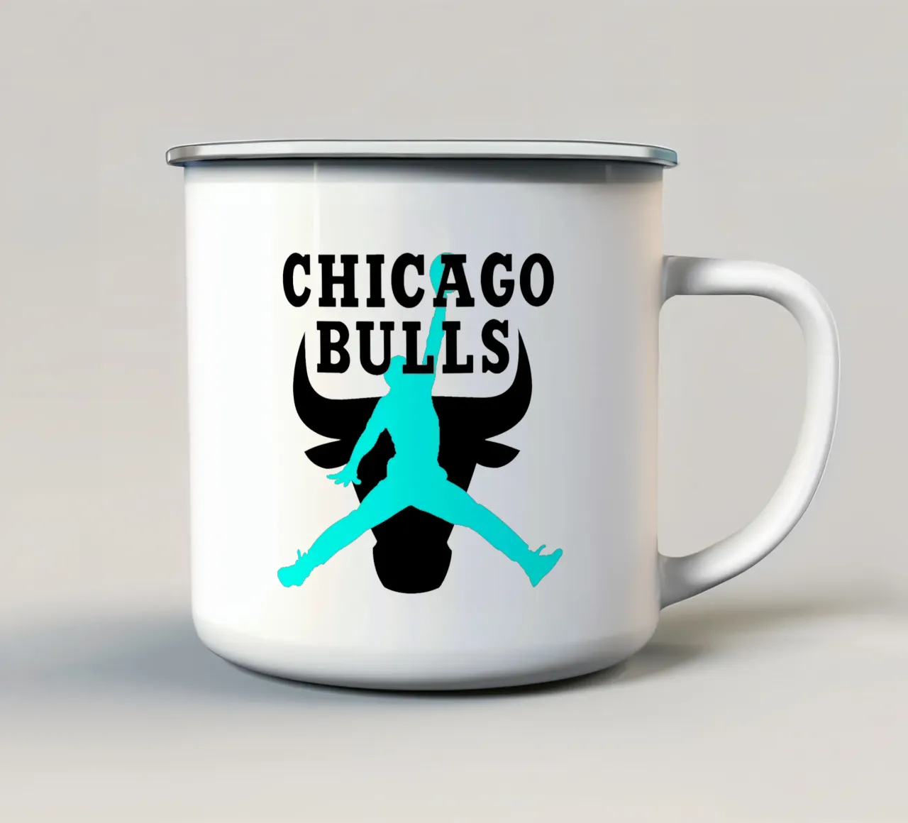 Jordan Nero e Verde tazza in smalto da blanca shop