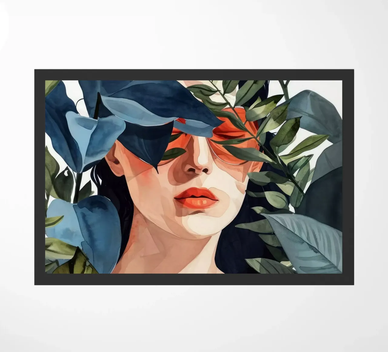 Troppo caldo per me acquerello pittura digitale zerbino da Justyna Jaszke JBJart