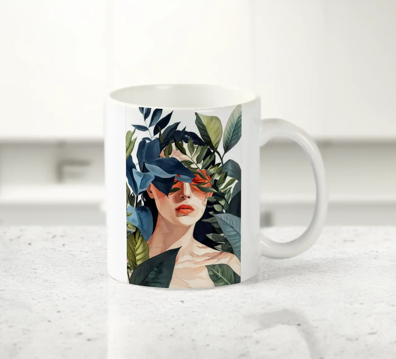 Troppo caldo per me acquerello pittura digitale tazza in ceramica da Justyna Jaszke JBJart