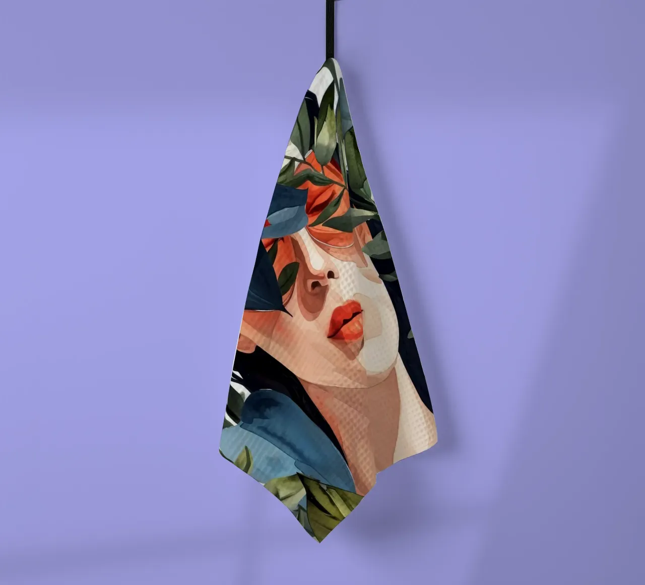 Troppo caldo per me acquerello pittura digitale canovaccio da cucina da Justyna Jaszke JBJart