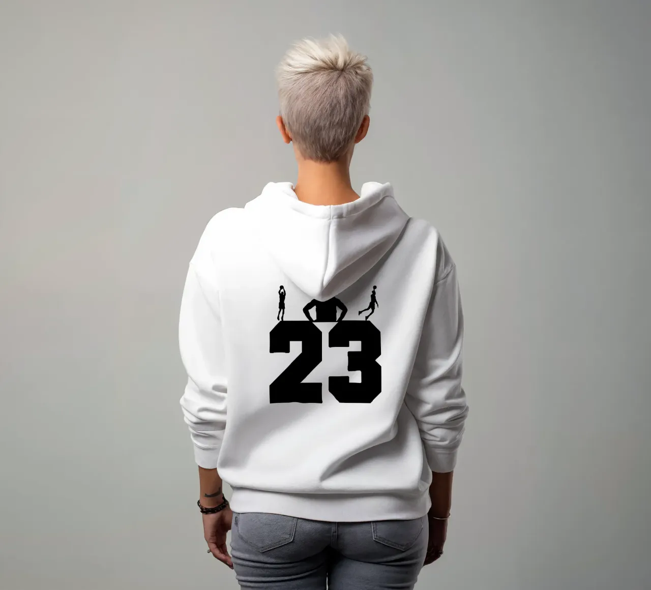 Tempo felpa con cappuccio da blanca shop